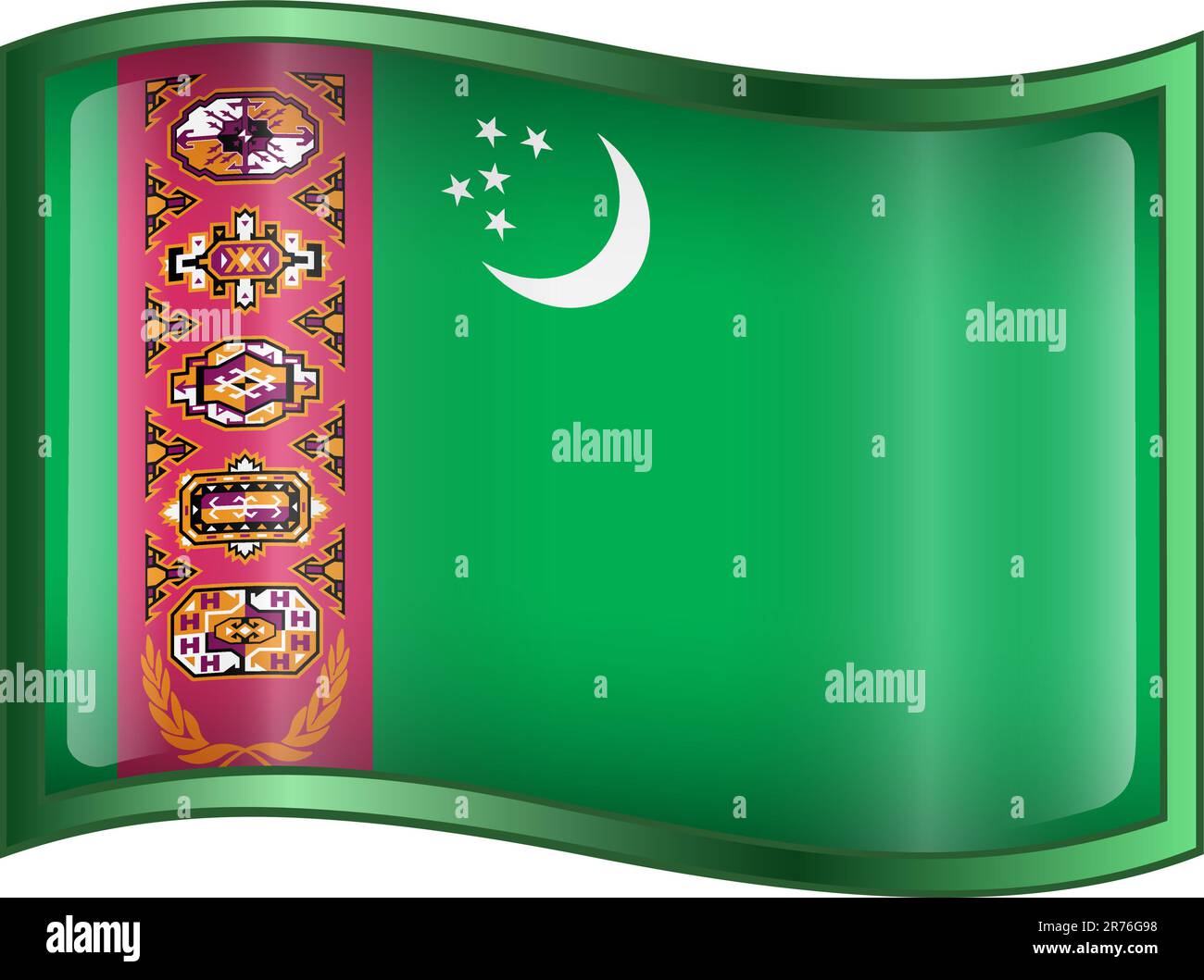 La bandiera del Turkmenistan: storia, significato e simbolismo