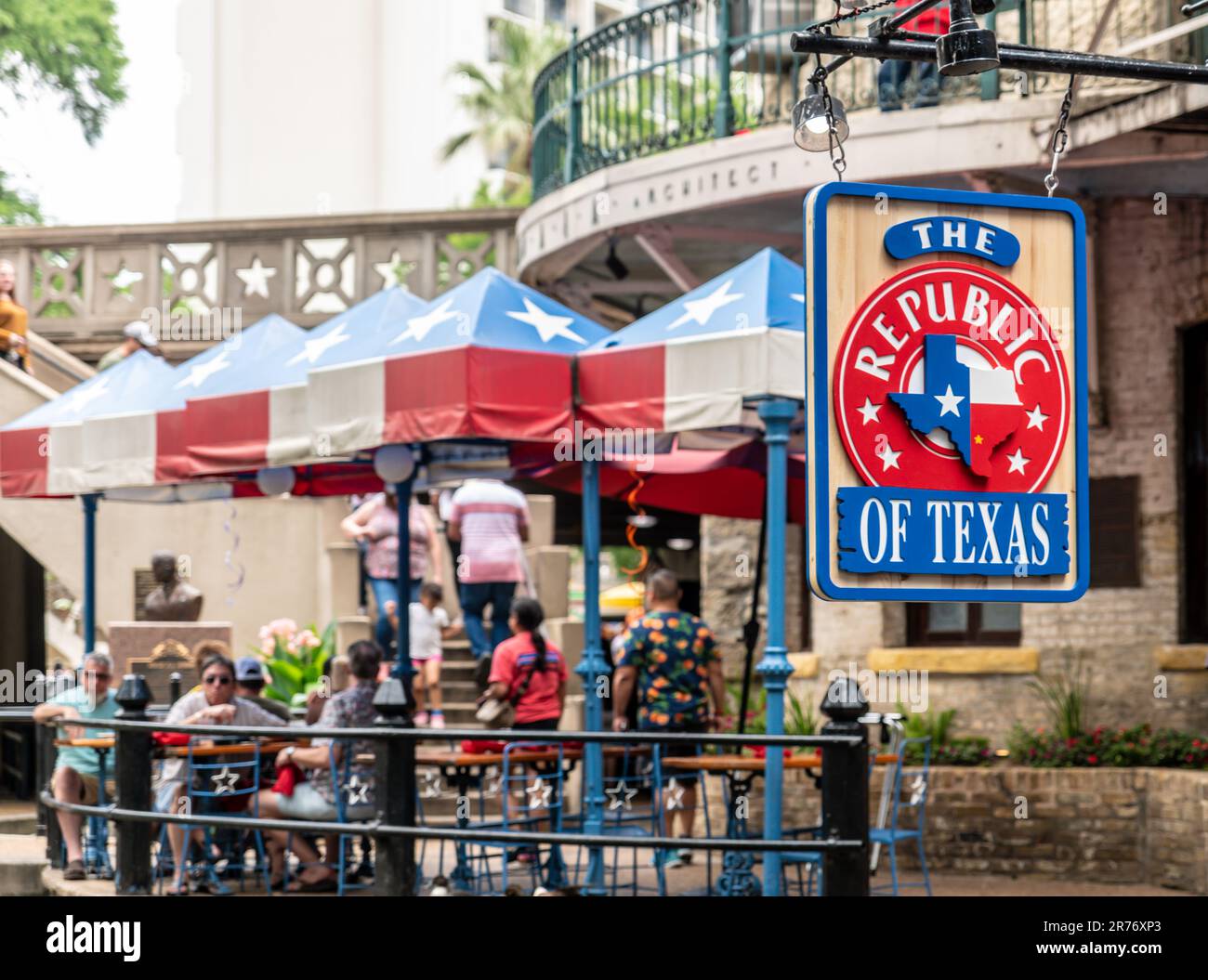 San Antonio, Stati Uniti. 29 maggio 2023.la Repubblica del Texas firma a San Antonio Foto Stock