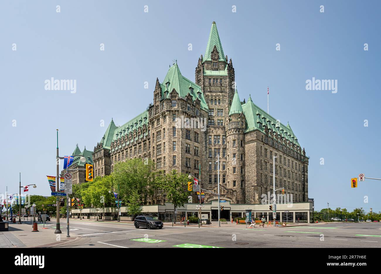 The Confederation Building, Parliament Hill, Ottawa, Ontario, Canada il 27 maggio 2023 Foto Stock