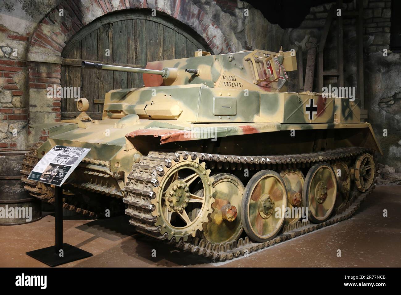 WW2 German Panzer II Ausf L, The Tank Museum, Bovington Camp, Dorchester, Dorset, Inghilterra, Gran Bretagna, Regno Unito, Regno Unito, Europa Foto Stock