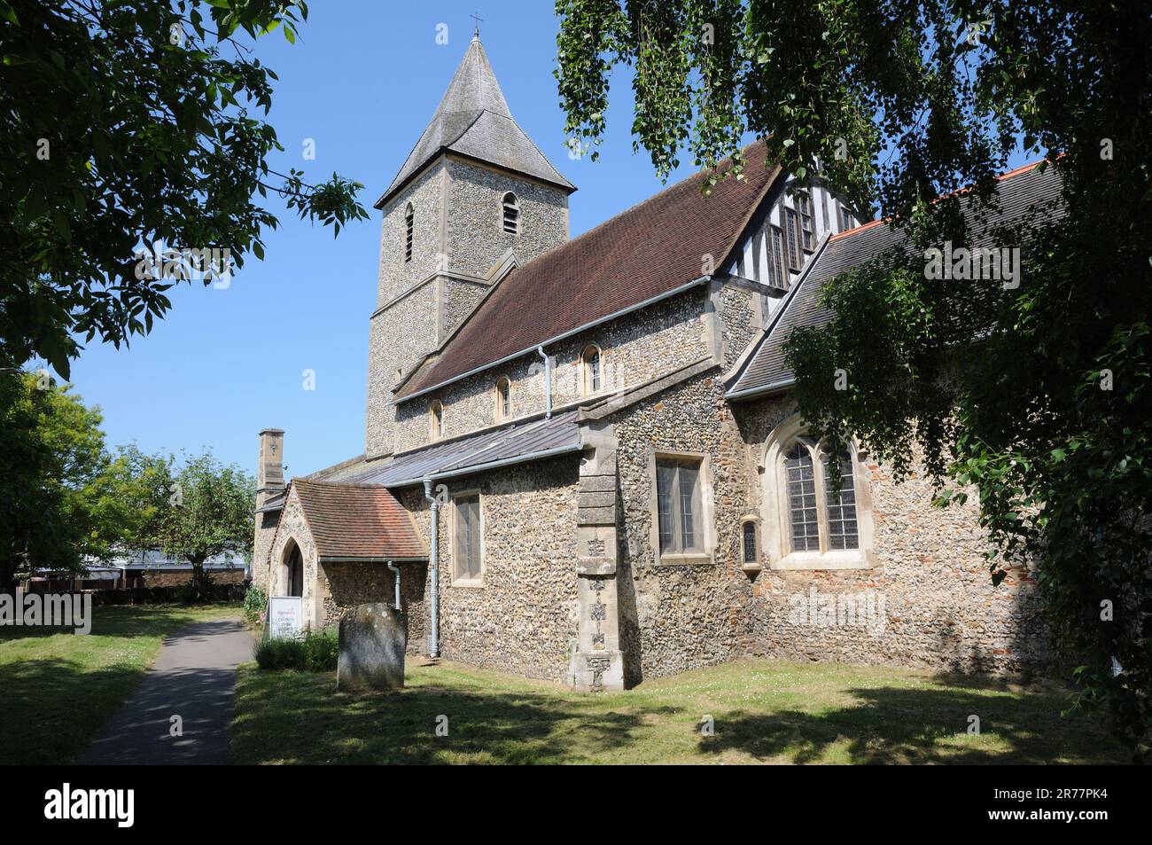 St Leonard's Church, Sandridge, Hertfordshire Foto Stock