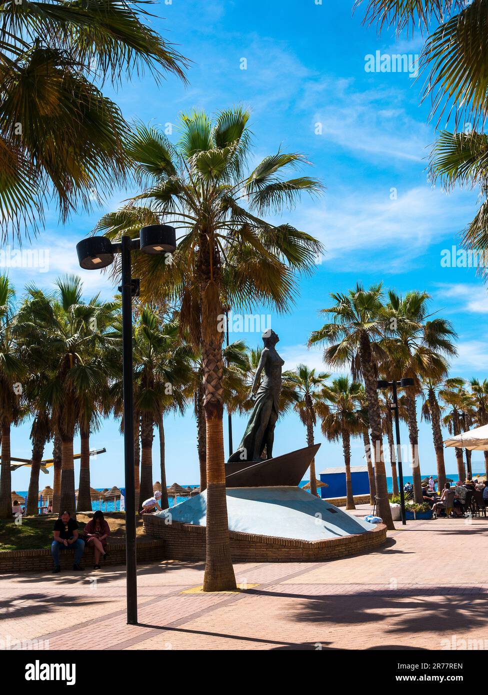 Passeggiata a Fuengirola sulla Costa del Sol in Spagna Foto Stock