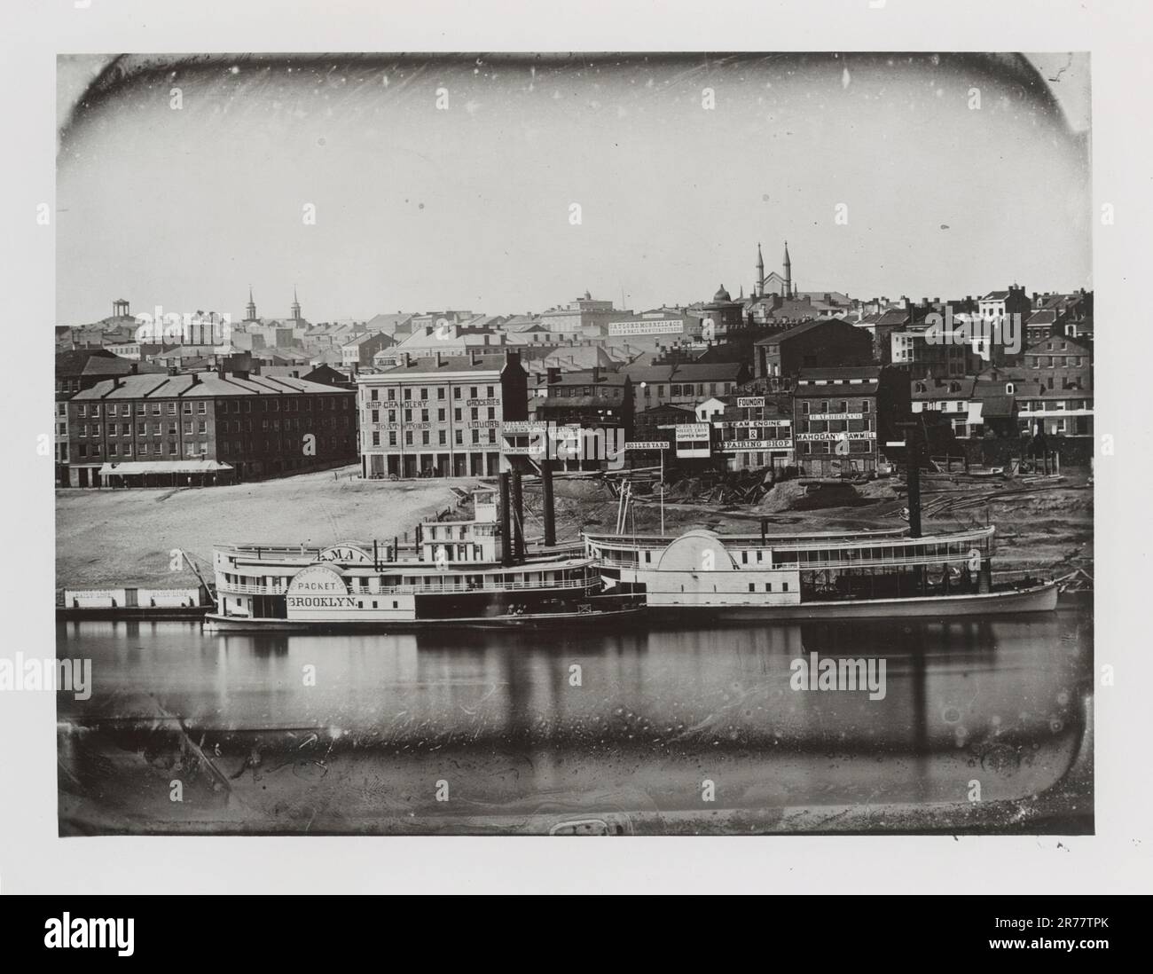 Vista del daguerreotipo di Cincinnati. Tratto da Newport, Ky, Plate 4, 24 settembre 1848, Di Charles Fontayne e William S. Porter Foto Stock