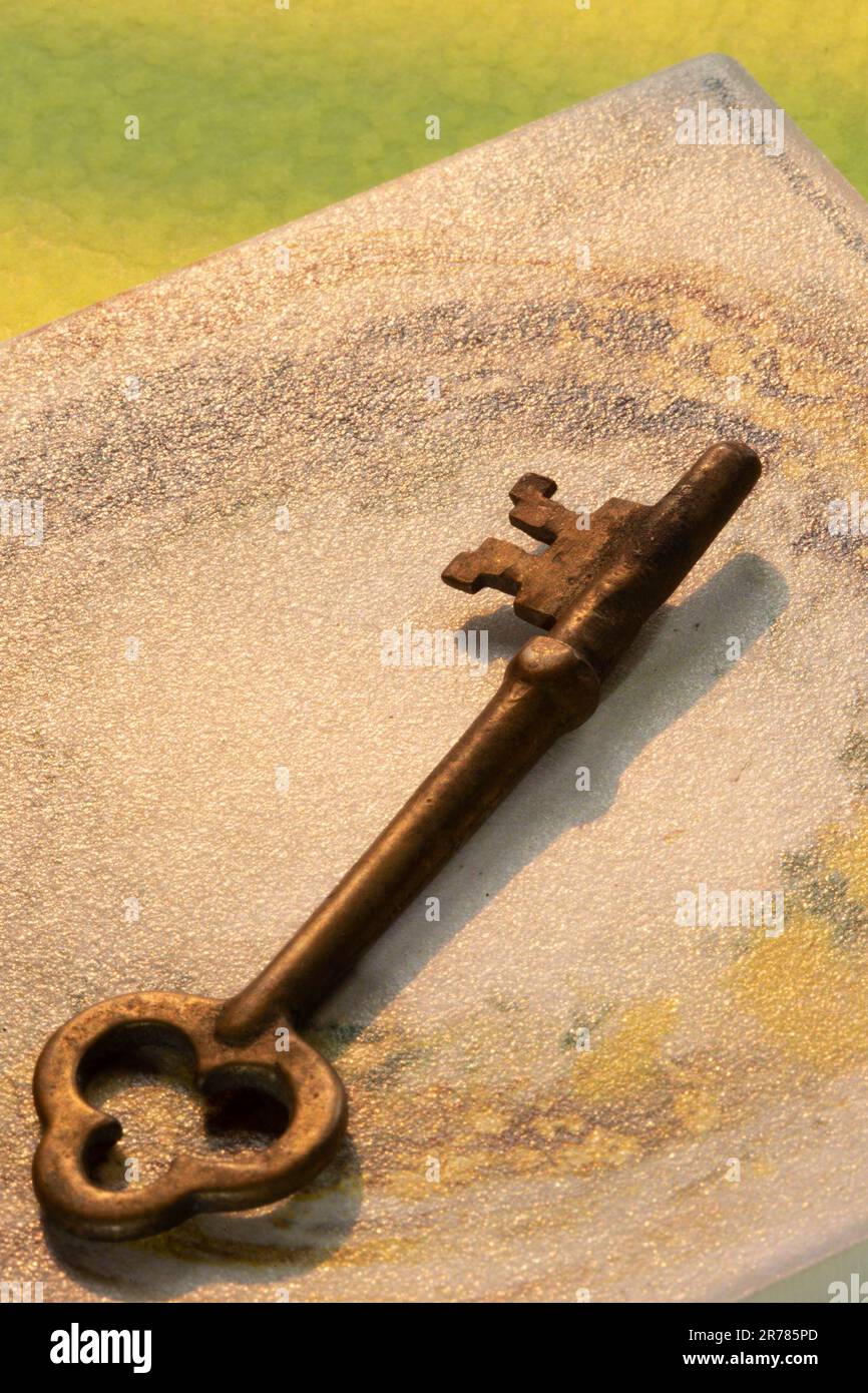 Vintage Skeleton Key Still Life, USA Foto Stock