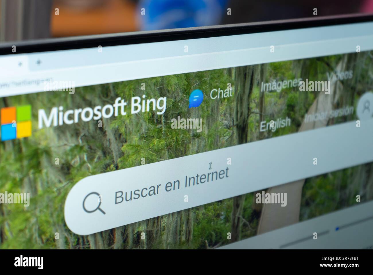 Managua, Nicaragua, 13 giugno 2023: Home page dello strumento di ricerca di Microsoft Bing Foto Stock