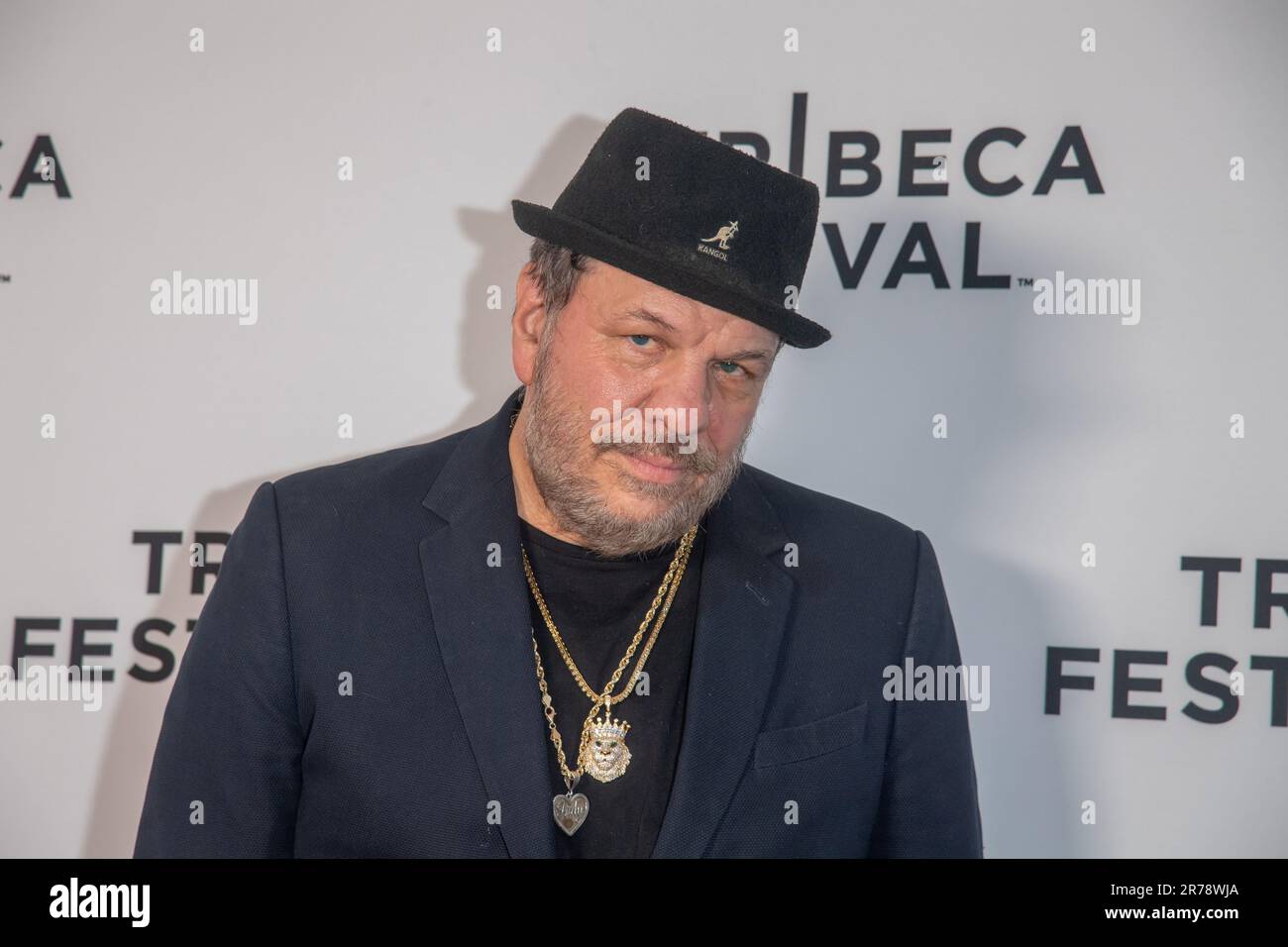 New York, Stati Uniti. 13th giugno, 2023. Michael Taylor partecipa alla prima edizione di 'The Adults' durante il Tribeca Festival 2023 al SVA Theatre di New York City. Credit: SOPA Images Limited/Alamy Live News Foto Stock