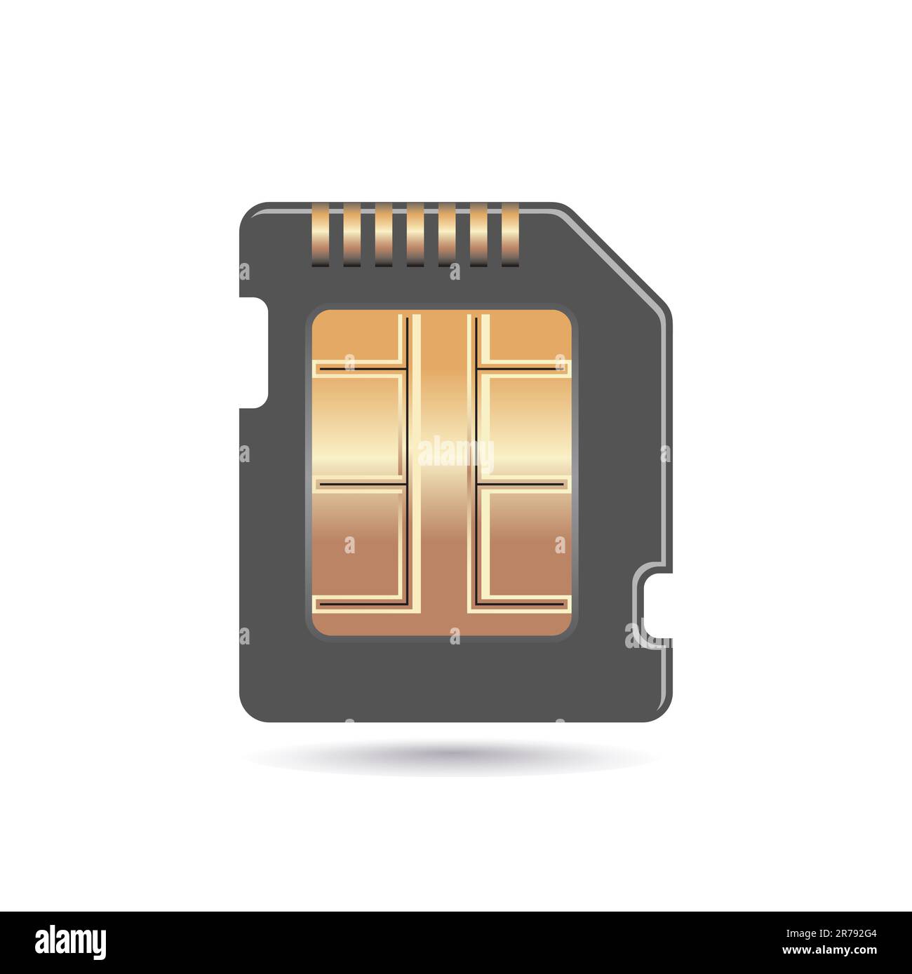 icona chip Illustrazione Vettoriale