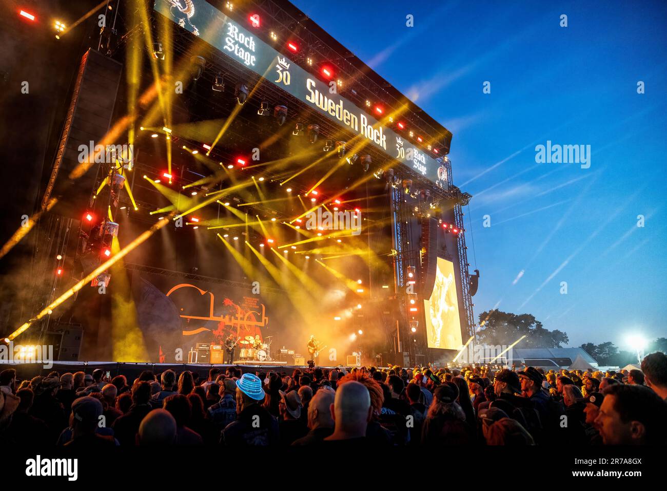 Solvesborg, Svezia. 07th, giugno 2023. La rock band americana Clutch si esibisce in un concerto dal vivo durante il festival di musica svedese Sweden Rock Festival 2023 a Solvesborg. (Photo credit: Gonzales Photo - Terje Dokken). Foto Stock