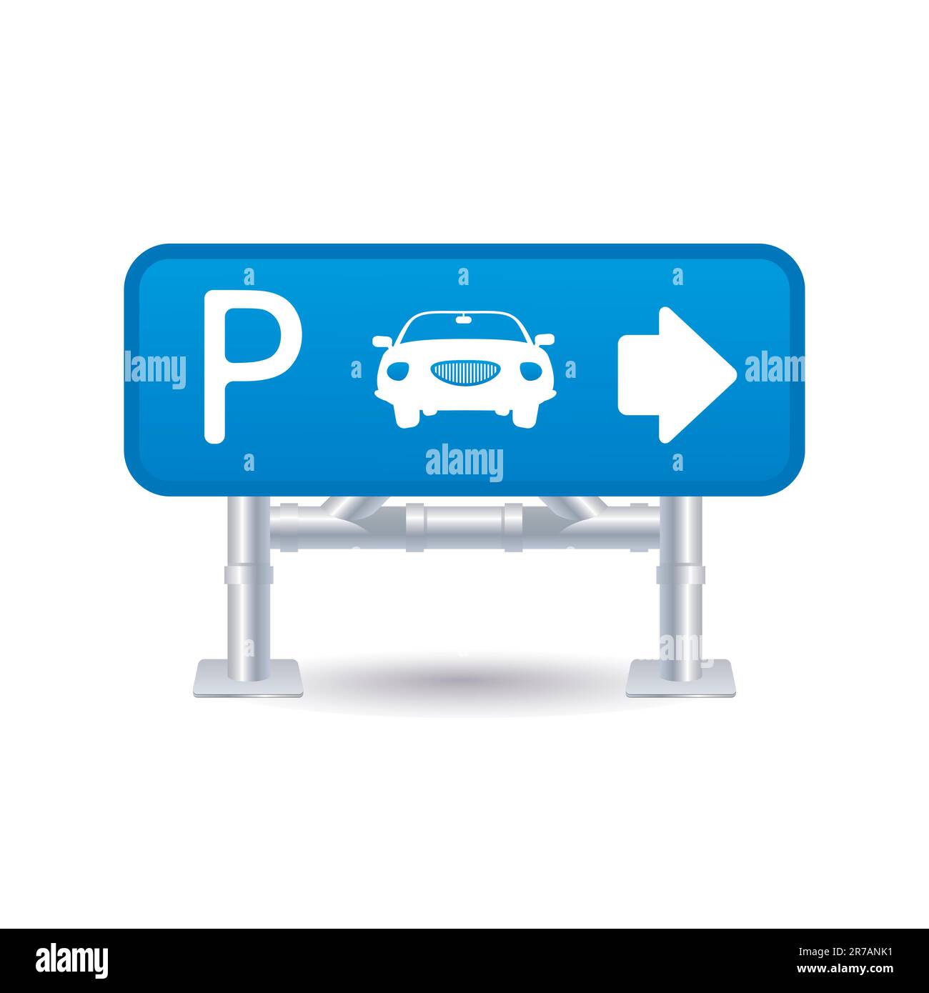 Parcheggio icona segno Illustrazione Vettoriale