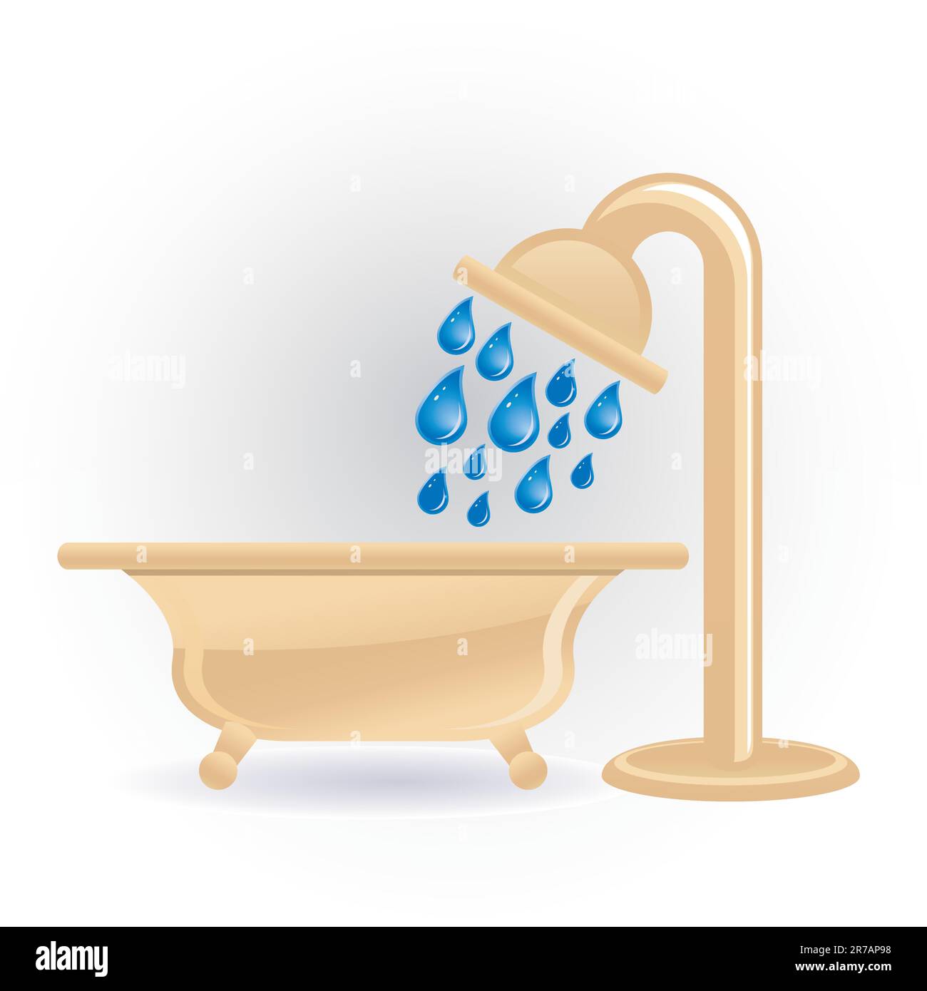 icona di doccia Illustrazione Vettoriale