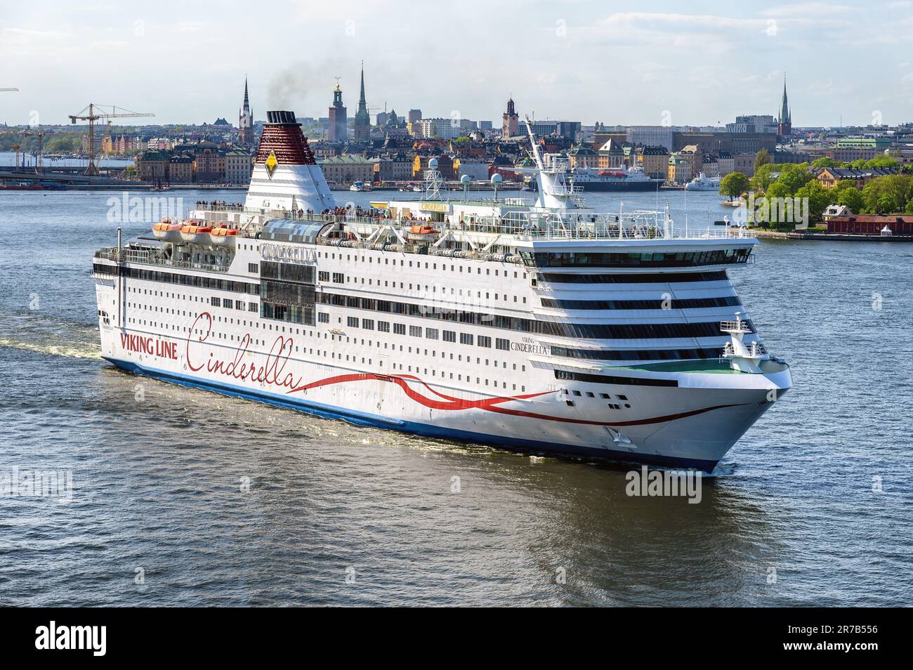 Viking Cenerentola è un traghetto da crociera operato dalla Viking Line sulla rotta Stoccolma-Mariehamn. Foto Stock