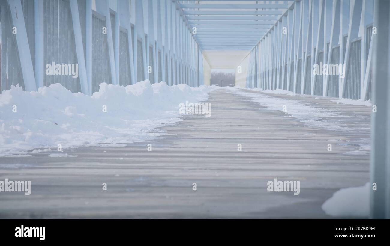 Modello di risorse grafiche di sfondo del percorso a piedi in legno sul lungomare Foto Stock