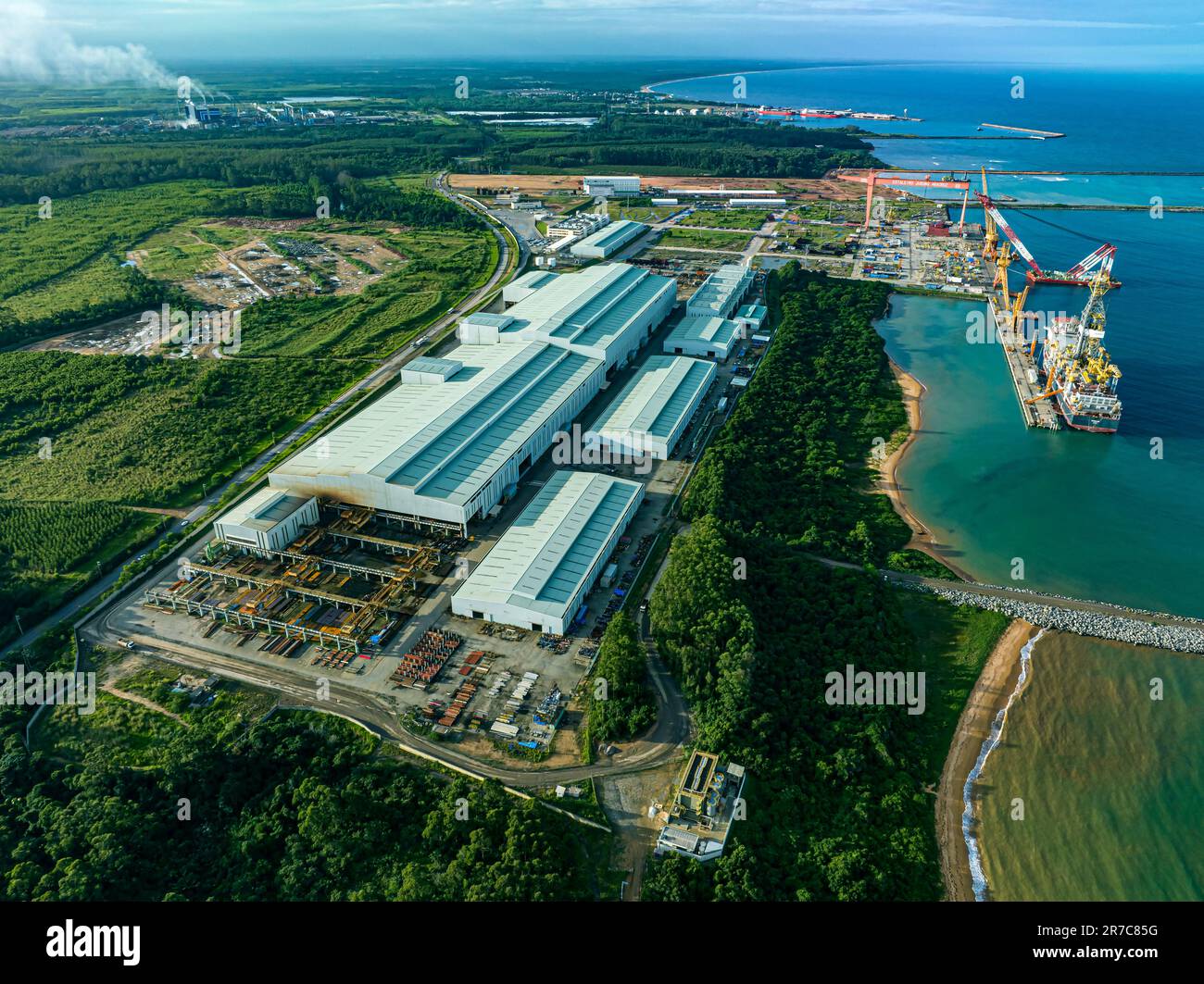 Cantieri navali in tutto il mondo. Foto Stock