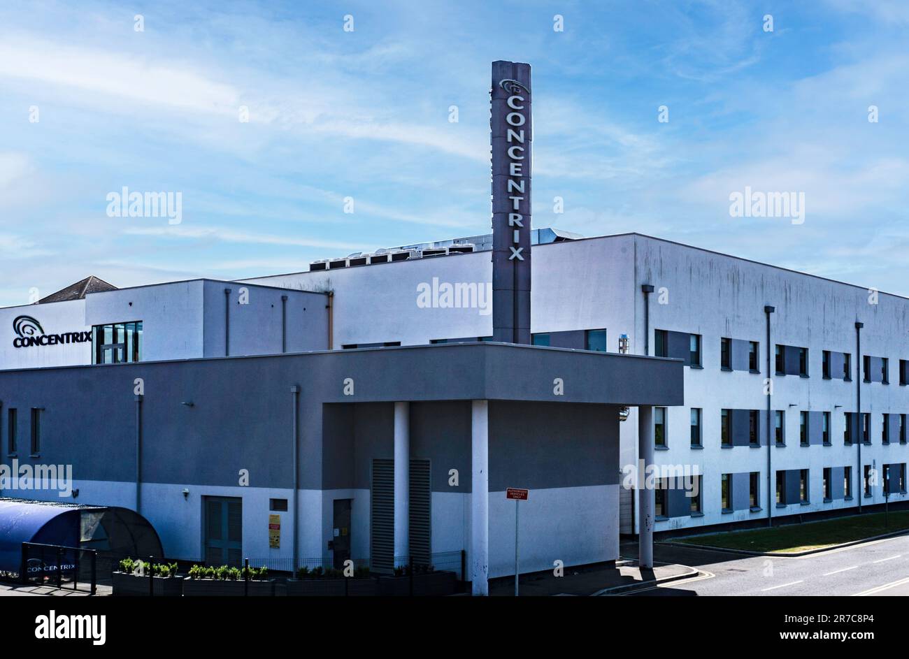 Gli uffici di Concentrix a Belfast, Irlanda del Nord. L'azienda è specializzata nell'engagement dei clienti e nelle prestazioni aziendali. Foto Stock