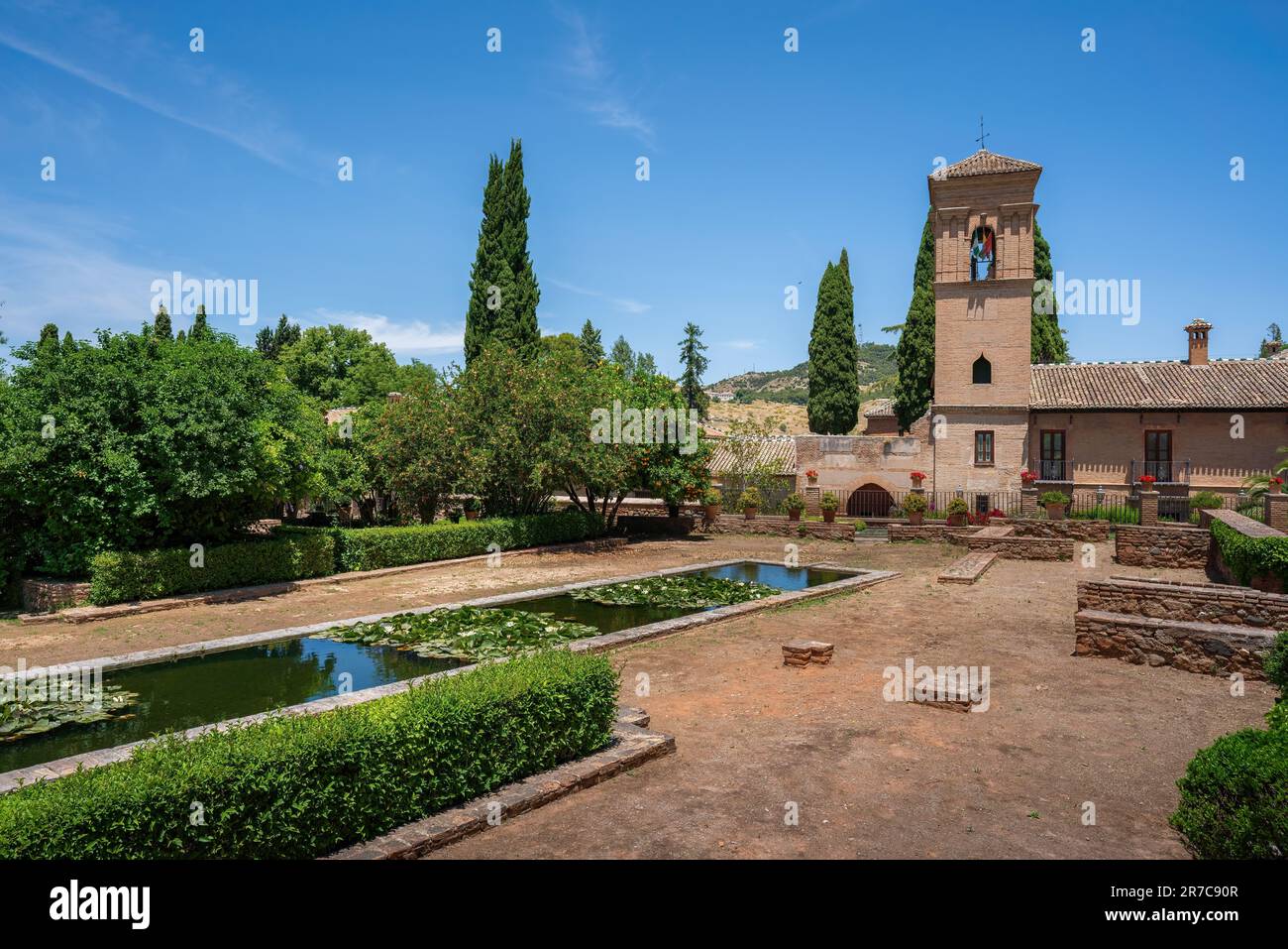 Palazzo dell'ex Convento di San Francisco in Alhambra - Granada, Andalusia, Spagna Foto Stock
