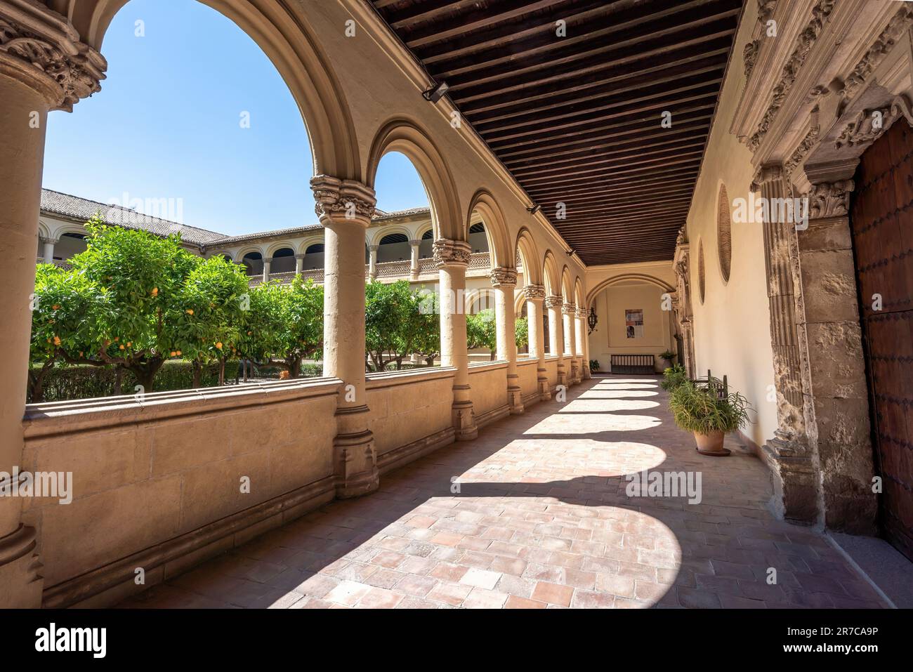 Monastero reale di San Jerome Cloisters (San Jeronimo de Granada) - Granada, Andalusia, Spagna Foto Stock