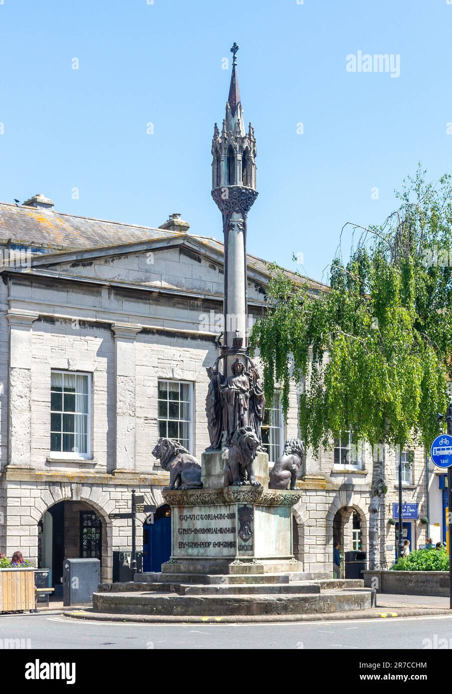 Queen Victoria Memorial, St James' Square, Newport, Isola di Wight, Inghilterra, Regno Unito Foto Stock