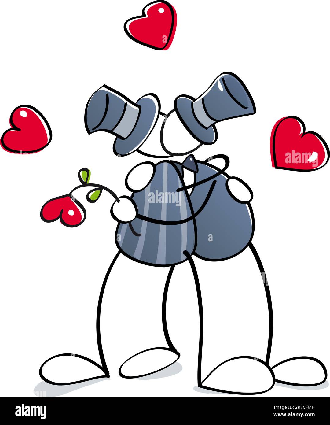 matrimonio omosessuale per un invito Illustrazione Vettoriale