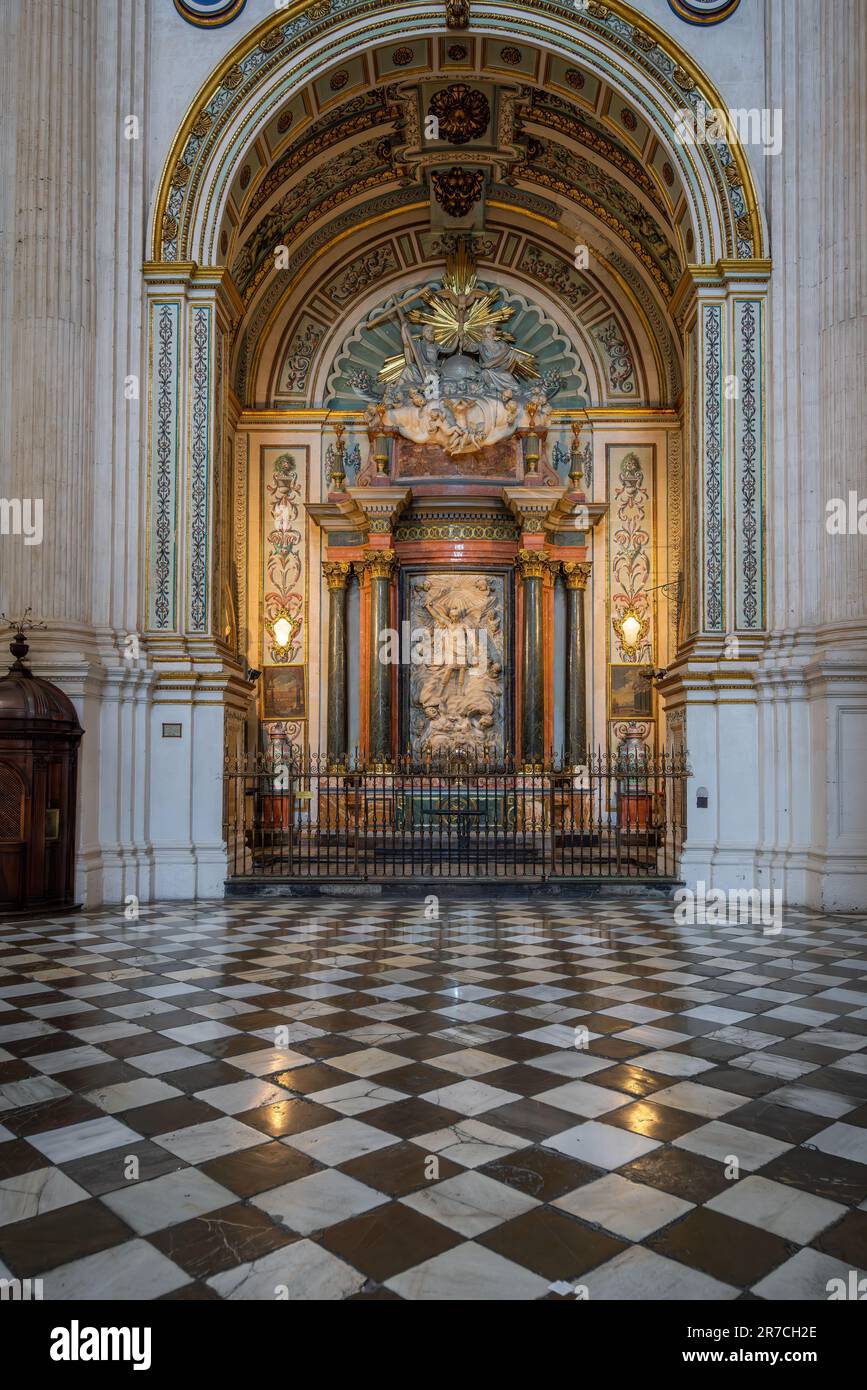 St Cappella di Michele (Capilla de San Miguel) al Duomo interno di Granada - Granada, Andalusia, Spagna Foto Stock
