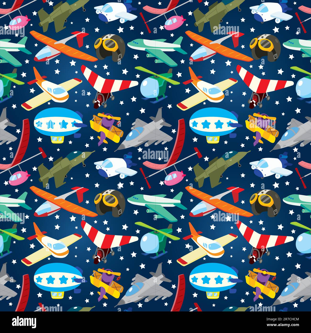 modello aereo senza cuciture Illustrazione Vettoriale