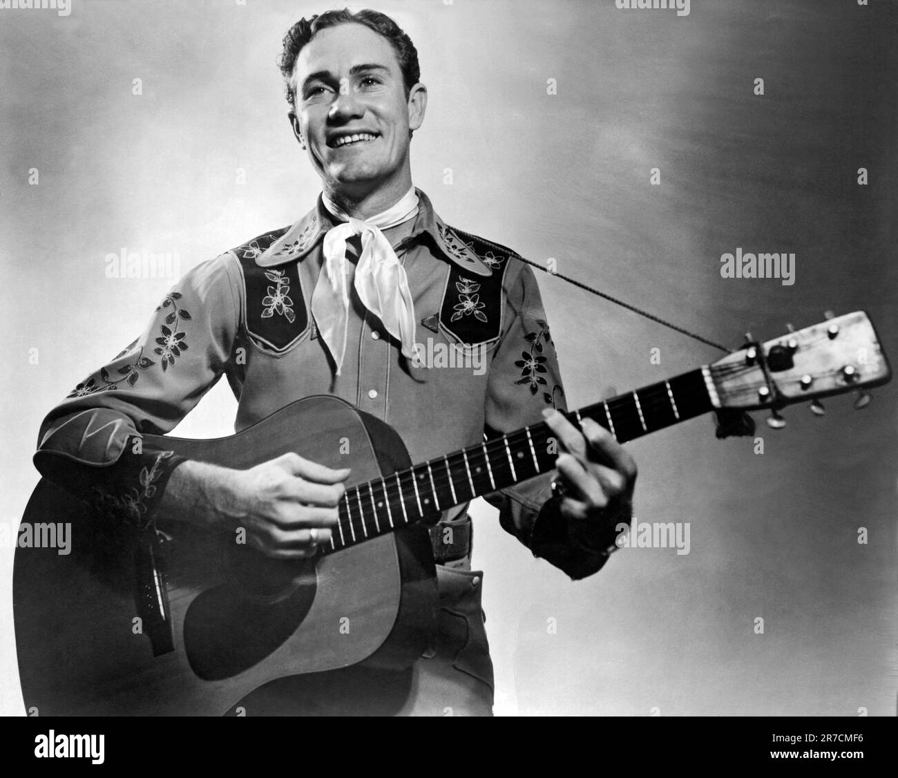 New Mexico, c 1951, nota star della musica country occidentale e honky-tonk Lefty Frizzell. Foto Stock