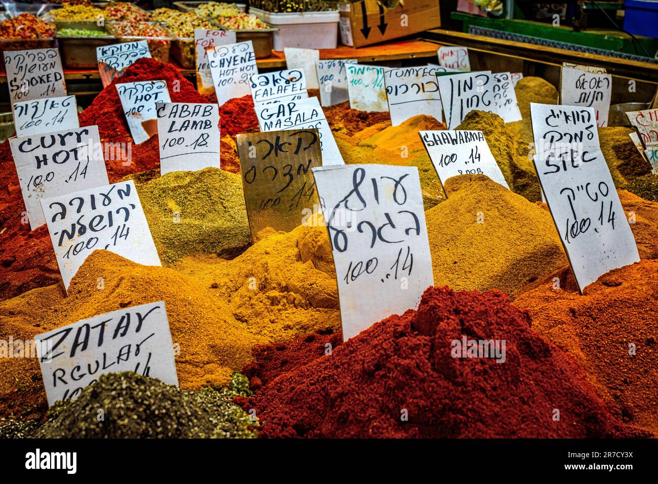 CARMEL MERCATO TEL AVIV ISRAELE Foto Stock