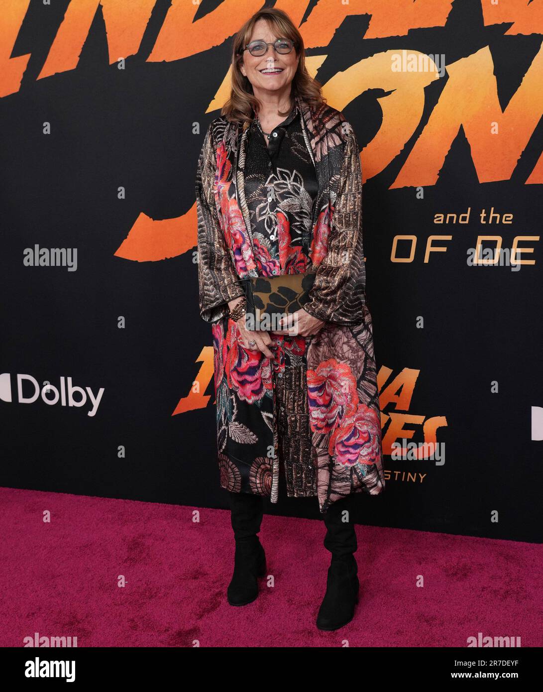 Los Angeles, Stati Uniti. 14th giugno, 2023. Karen Allen arriva all'INDIANA JONES dei Lucasfilms E LA dial OF DESTINY Los Angeles Premiere si tiene al Dolby Theatre di Hollywood, CA, mercoledì 14 giugno 2023. (Foto di Sthanlee B. Mirador/Sipa USA) Credit: Sipa USA/Alamy Live News Foto Stock