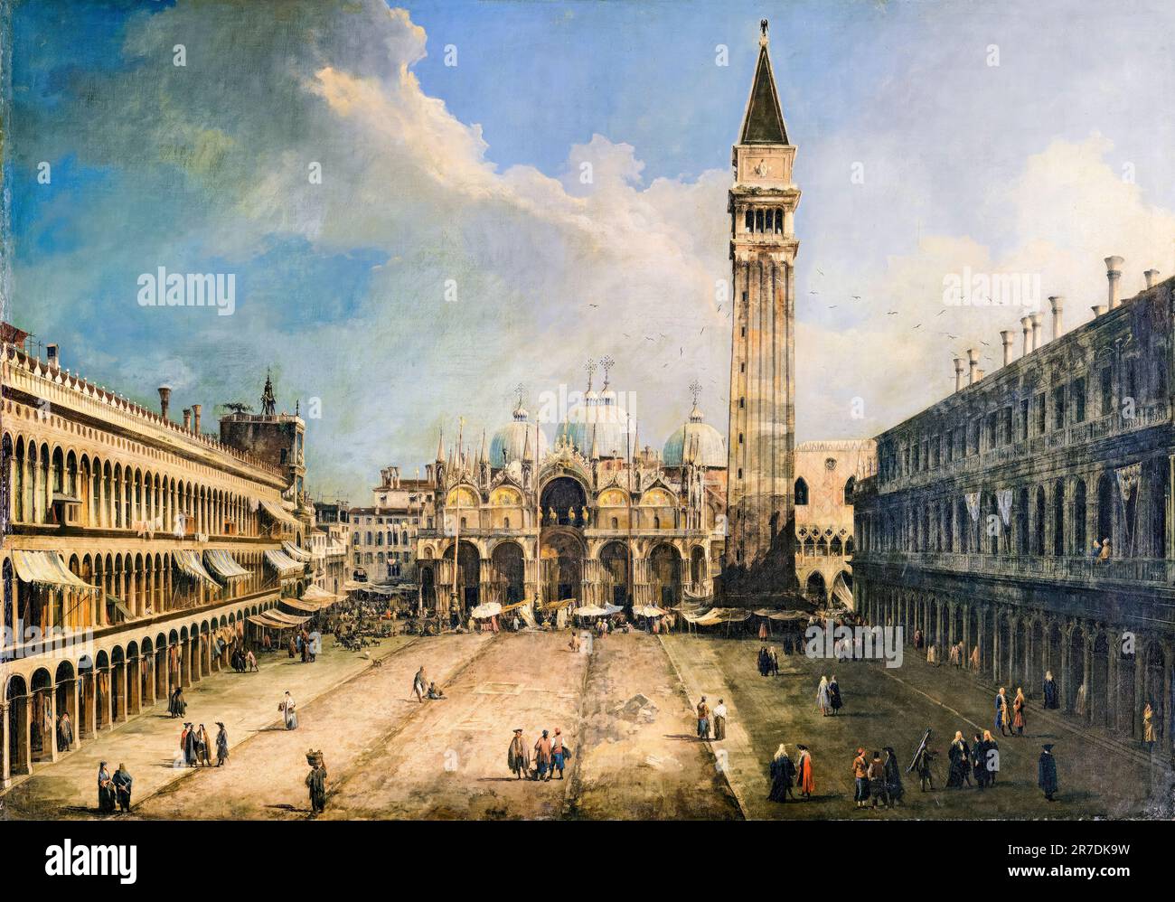 Canale Giovanni Antonio chiamato Canaletto, Piazza San Marco a Venezia, dipinto ad olio su tela, 1723-1724 Foto Stock