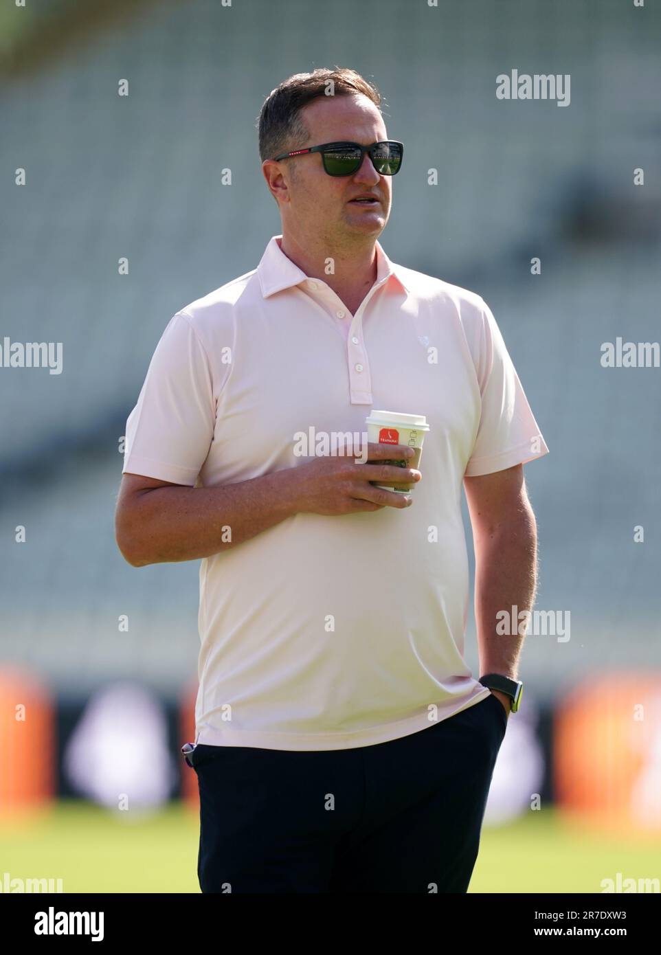 L'amministratore delegato dell'Inghilterra Rob Key durante una sessione di Nets a Edgbaston, Birmingham. La serie maschile di Ashes tra Inghilterra e Australia inizia venerdì 16 giugno a Edgbaston. Data immagine: Giovedì 15 giugno 2023. Foto Stock