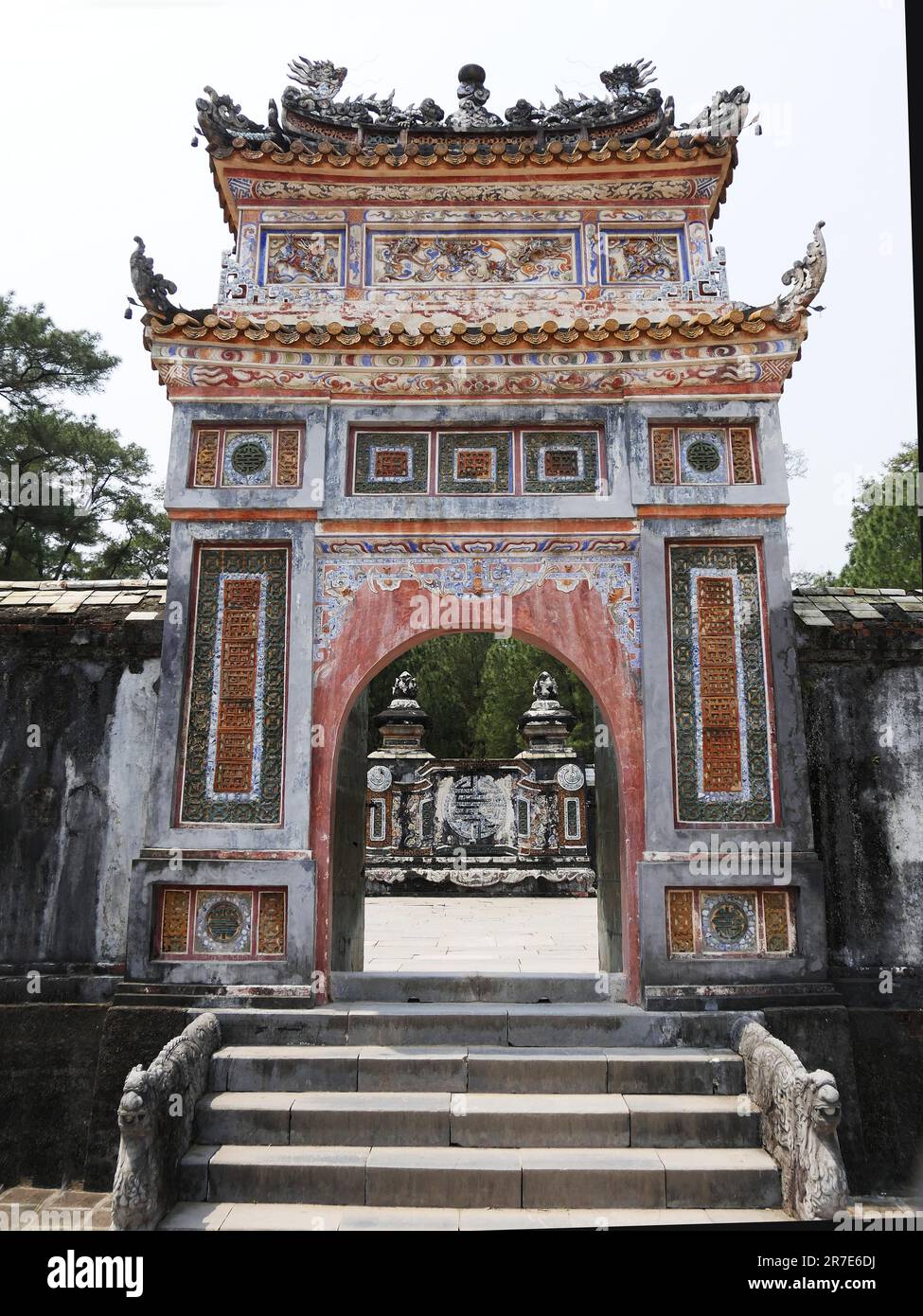 Vietnam, provincia di Thua Thien Hue, Città di Hue, dichiarata Patrimonio dell'Umanità dall'UNESCO, Città Proibita o Città Viola nel cuore della Città Imperiale Foto Stock
