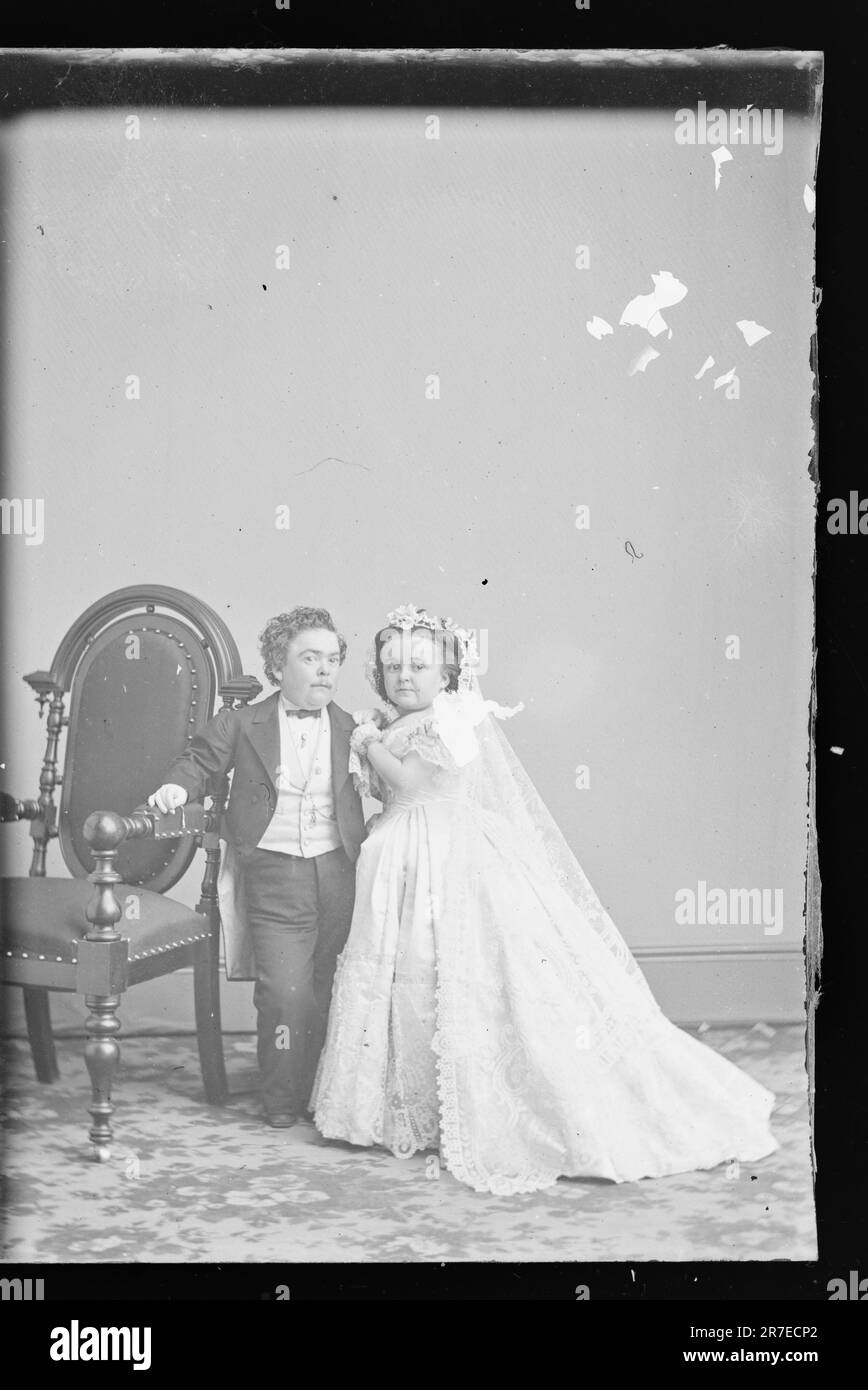 Charles e Lavinia Stratton 1860-70 Foto Stock