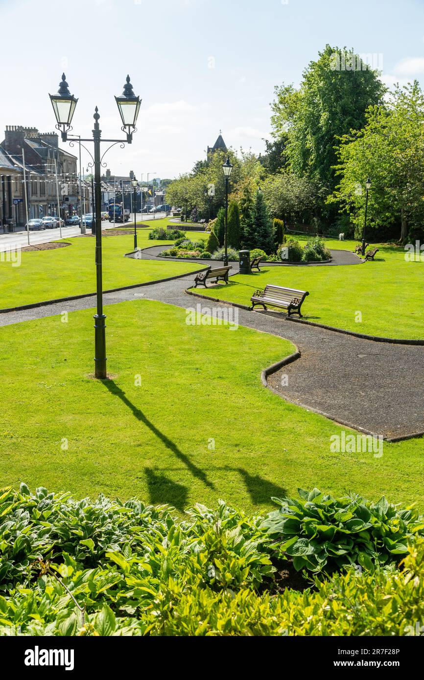 Bank St Garden Galashiels, Scottish Borders, Scotland Foto Stock