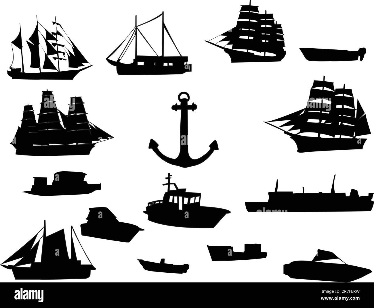 raccolta delle navi - vettore Illustrazione Vettoriale