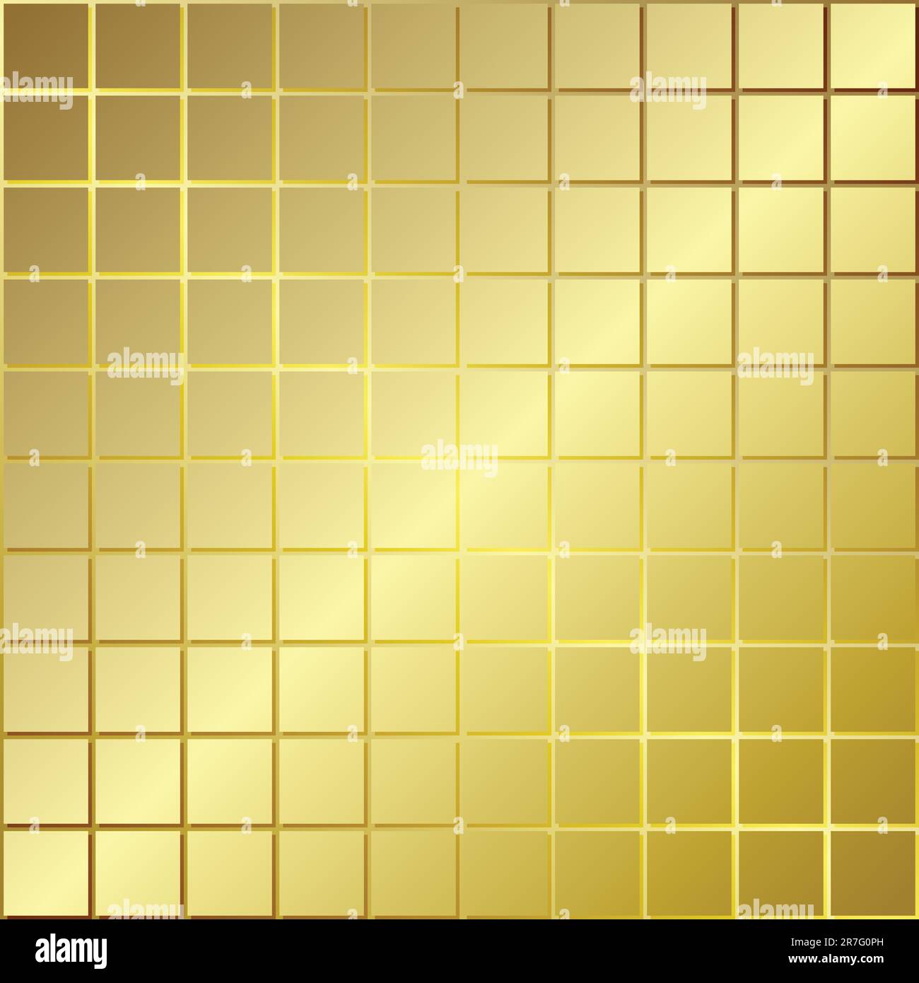 Abstract oro piazze di sfondo su un giallo Illustrazione Vettoriale