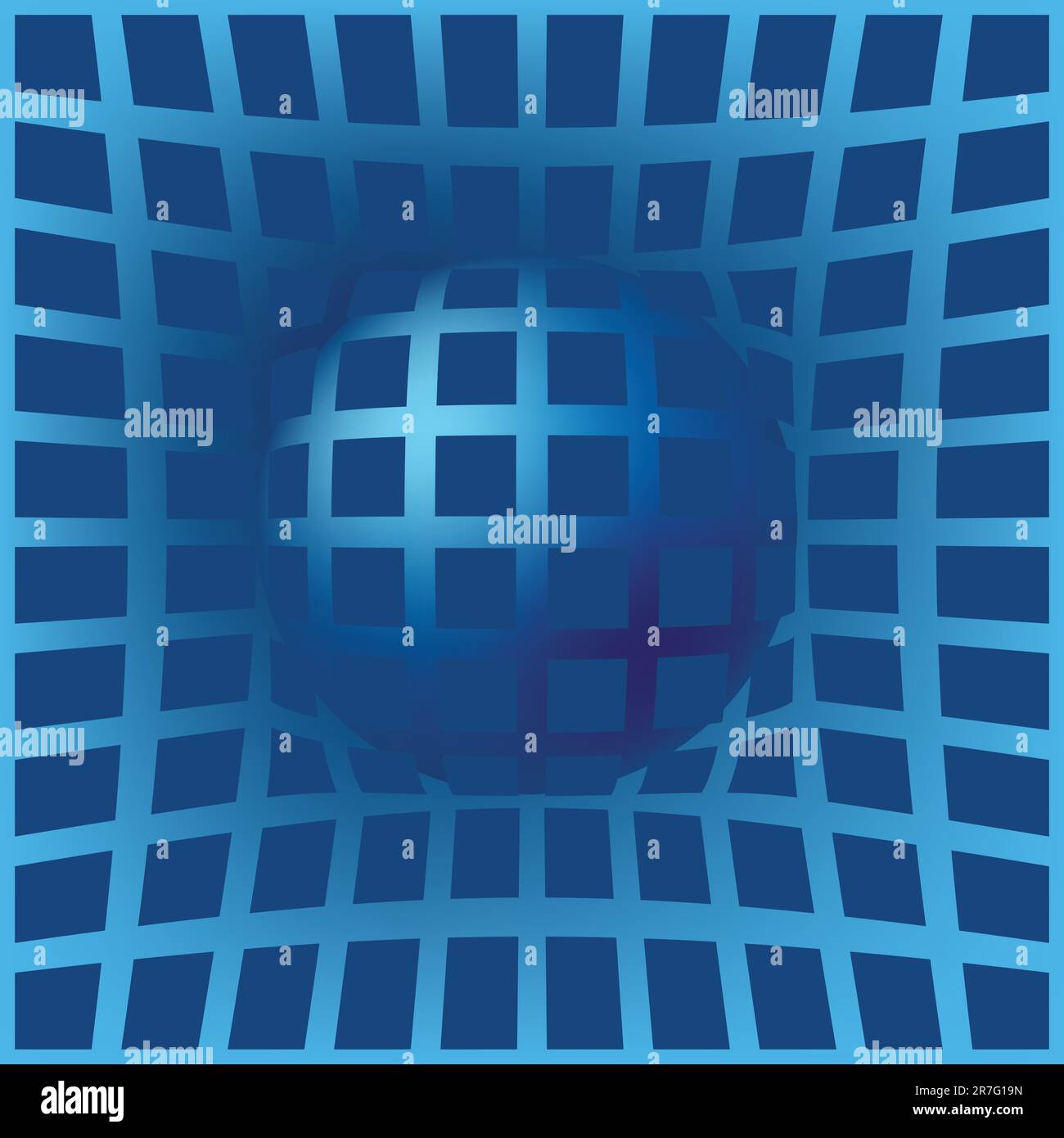 Sfondo astratto quadrati scuri su sfondo blu Illustrazione Vettoriale