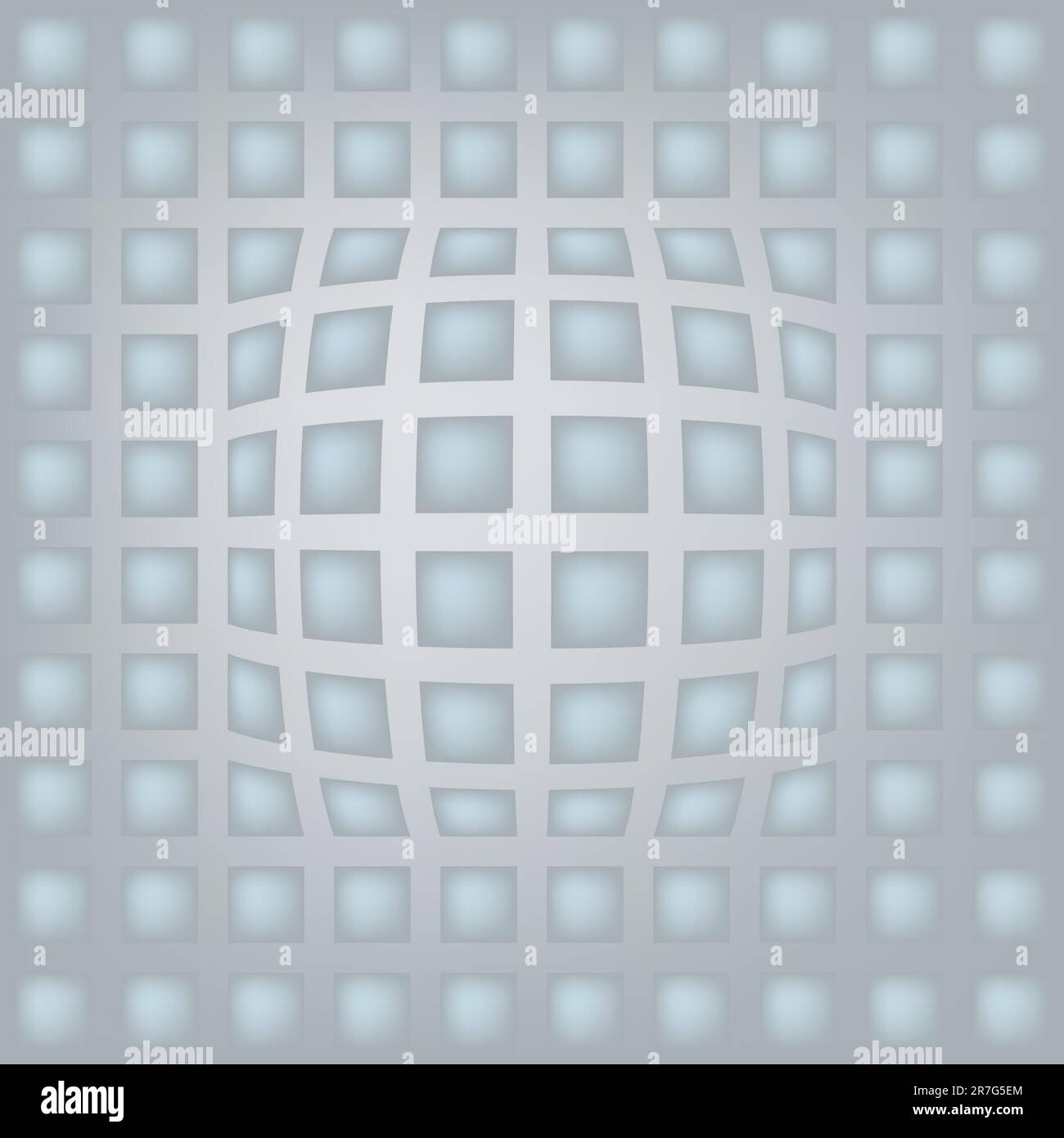 Sfondo astratto quadrati blu su un livello di grigio Illustrazione Vettoriale