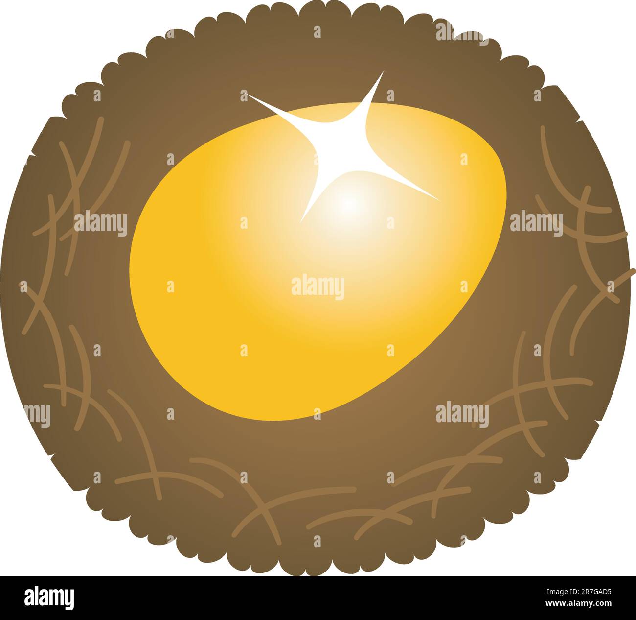Uovo d'oro Illustrazione Vettoriale