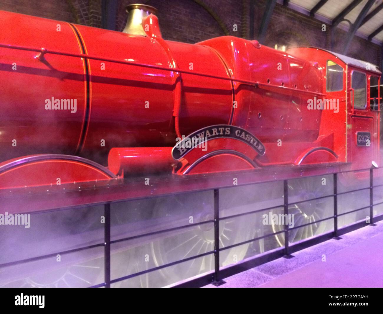 Treno espresso Hogwarts, Warner Brothers Studio Tour, The Making of Harry Potter, Londra. Foto Stock