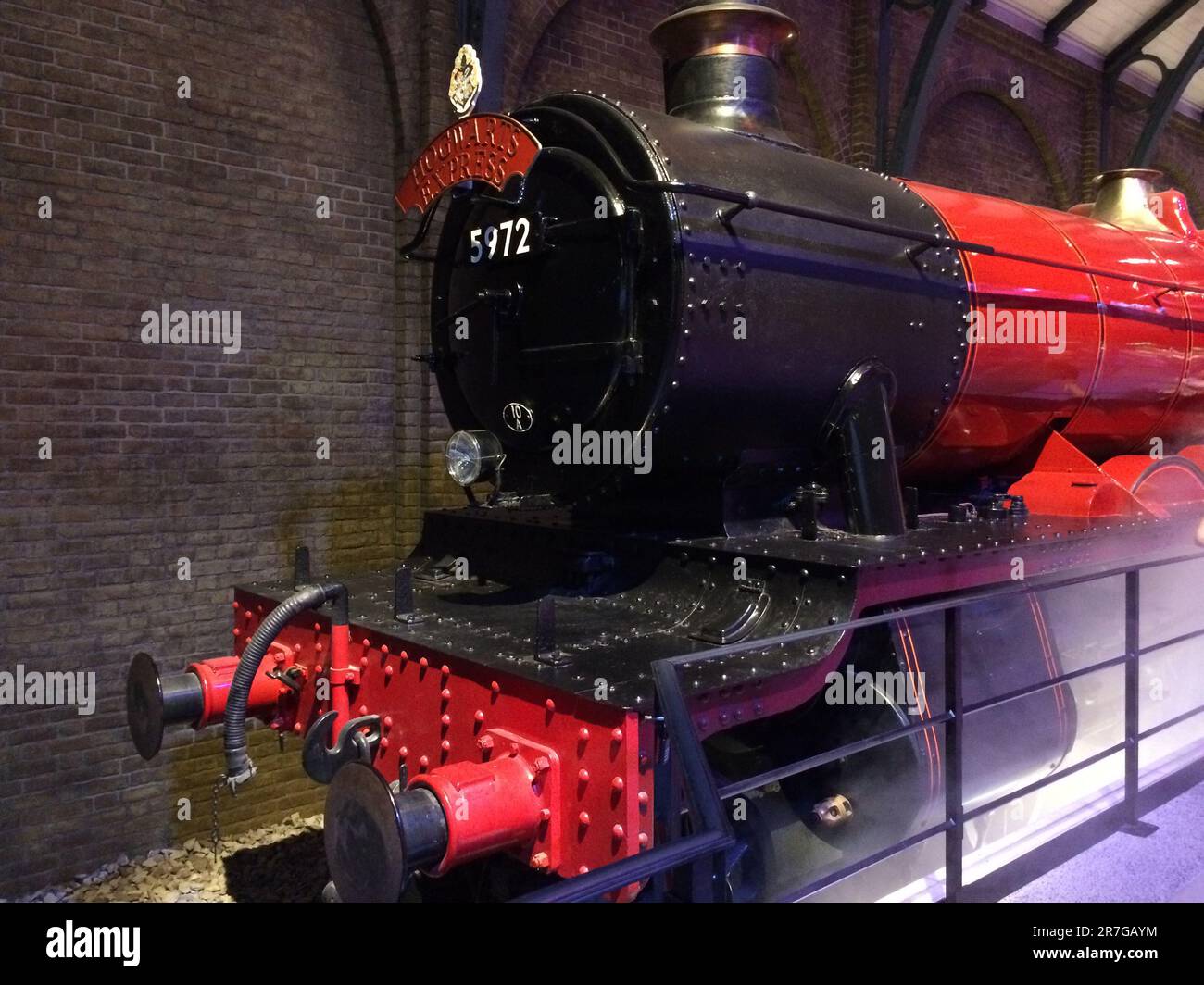 Treno espresso Hogwarts, Warner Brothers Studio Tour, The Making of Harry Potter, Londra. Foto Stock