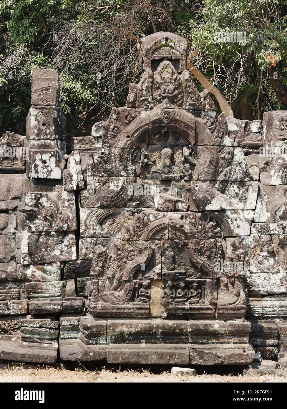 Neak Pean Royal Reservoir, Siem Reap Province, Angkor's Temple Complex Sito Patrimonio dell'Umanità dall'UNESCO nel 1192, costruito dal re Jayavarman V. Foto Stock