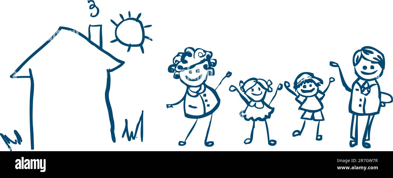 Icona della famiglia vettore Illustrazione Vettoriale