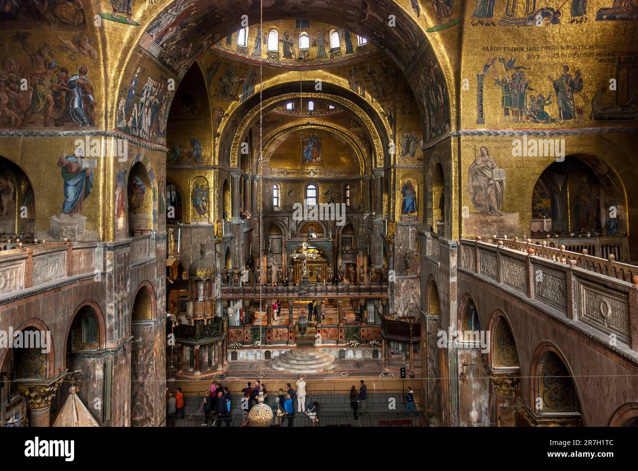 La Basilica Patriarcale di San Marco a Venezia Foto Stock