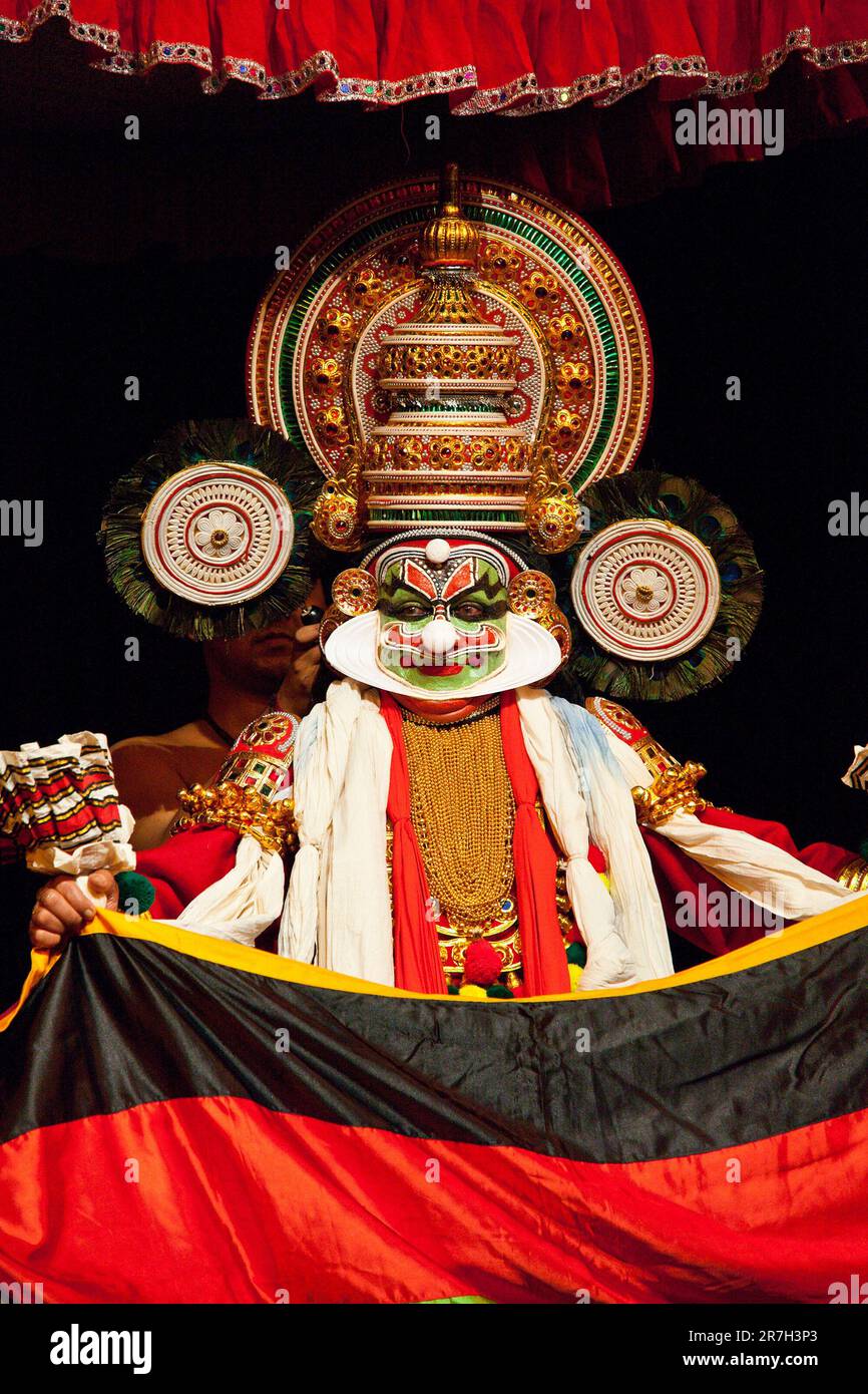 Danza Kathakali. Bhava Bhavanam Festival. Settembre 2009. Chenna Foto Stock