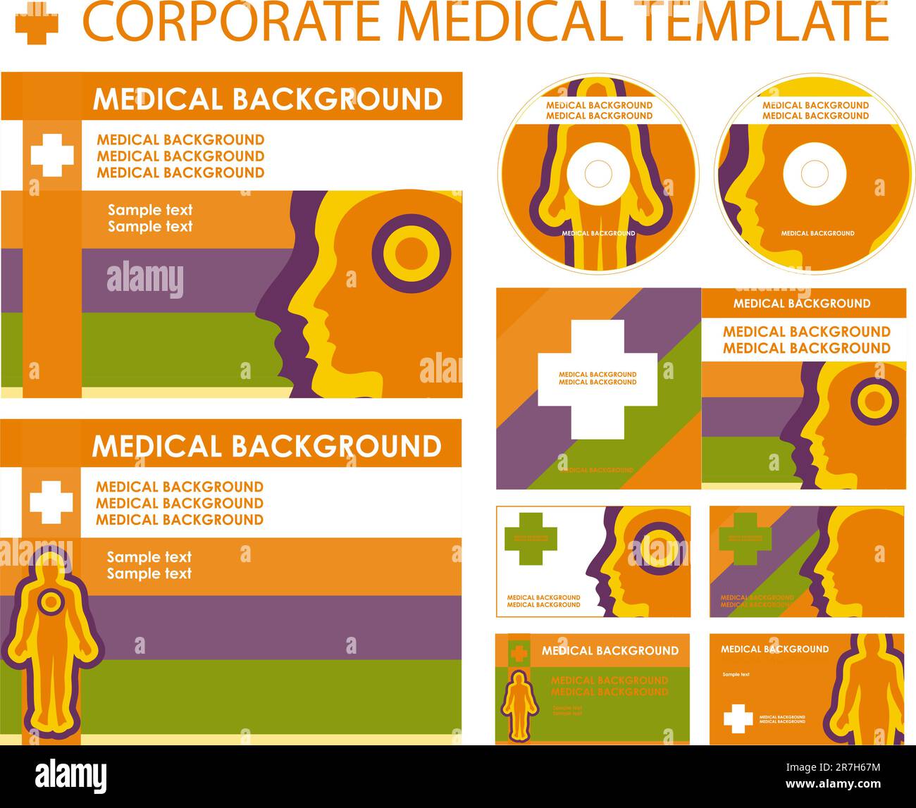 modello di business medico - per ulteriori opere di questo tipo vedere il mio portafoglio di illustrazioni mediche Illustrazione Vettoriale