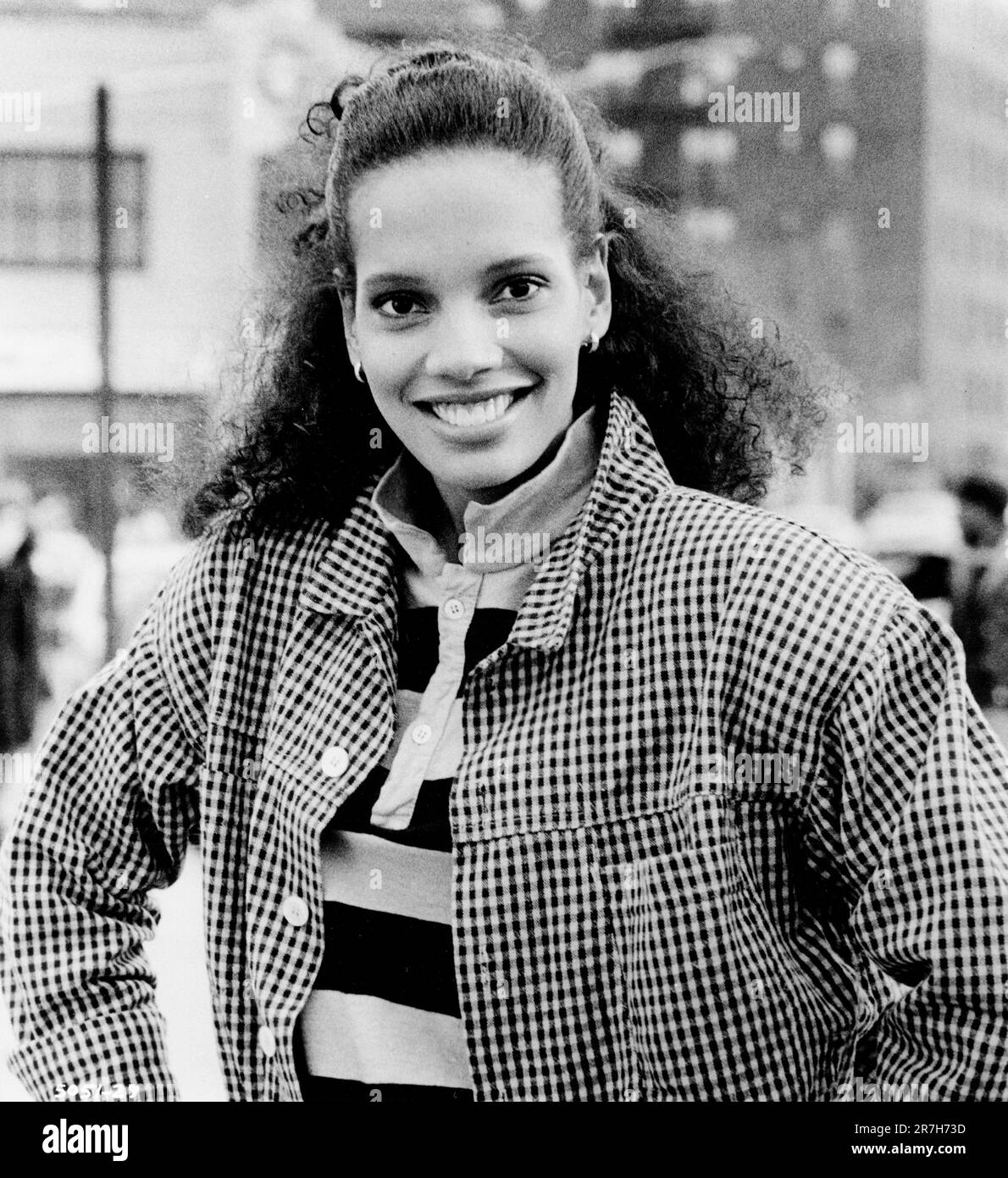 Shari Headley, on-set of the Film, 'Coming to America', Paramount Pictures, 1988 Foto Stock