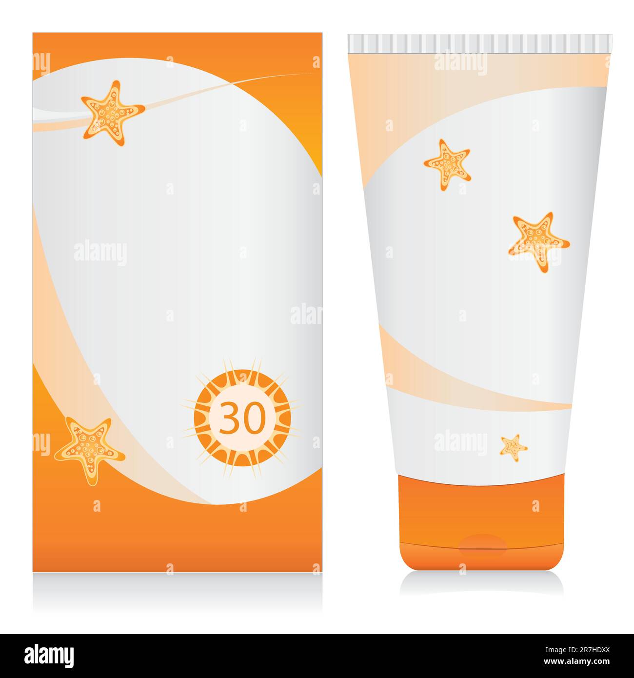 Sun Cream Vector Illustrazione Vettoriale