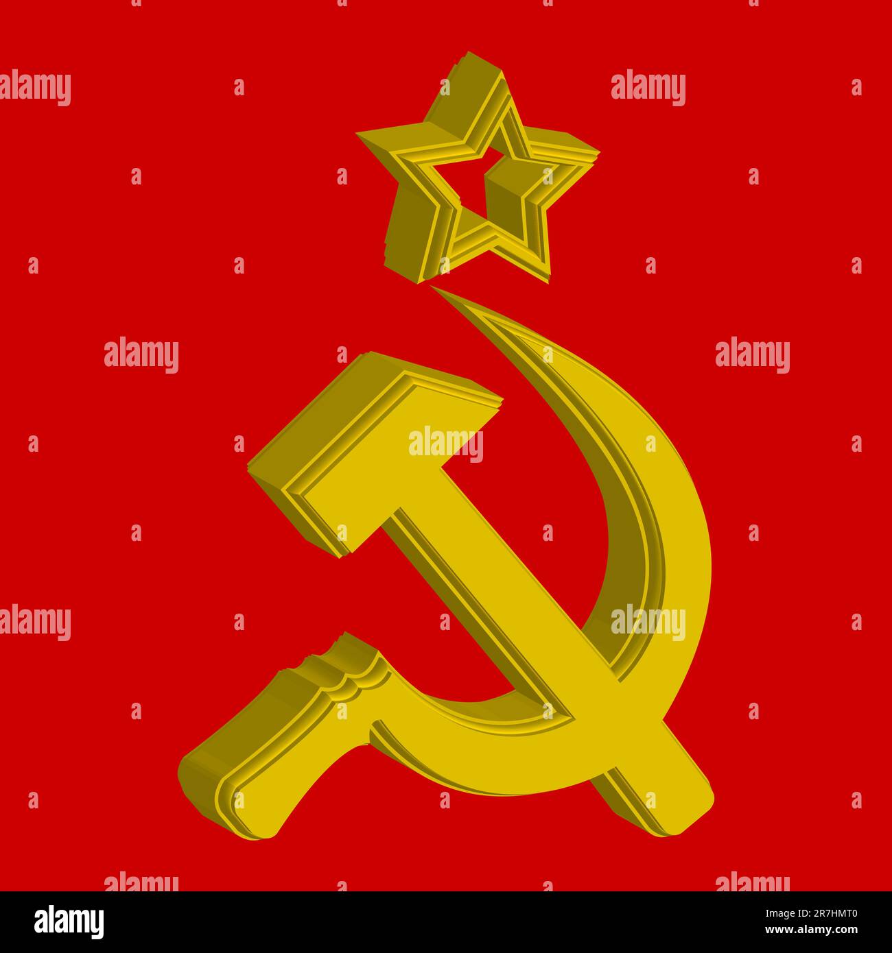 Simbolo russo, concetto di bandiera; illustrazione grafica vettoriale astratta Illustrazione Vettoriale