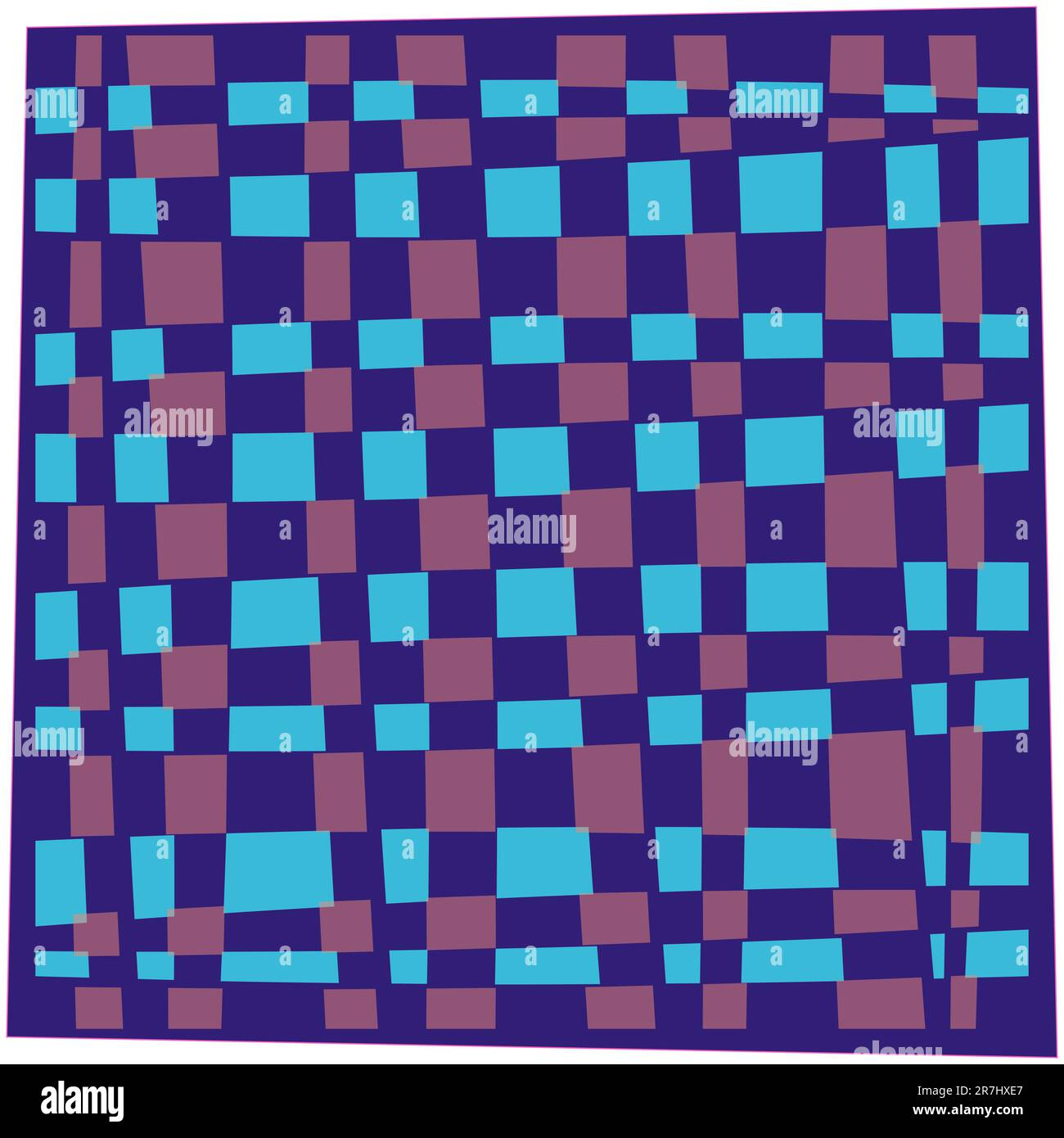 fazzoletto blu, illustrazione astratta Illustrazione Vettoriale