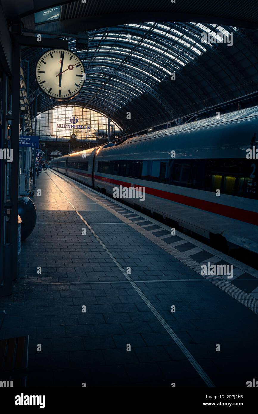 Stazione ferroviaria di Francoforte Germania Foto Stock