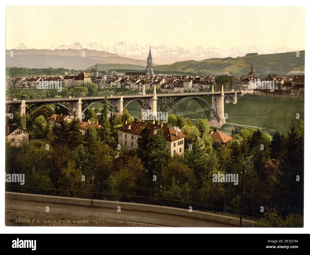 Le Alpi, Berna, Svizzera 1890. Foto Stock